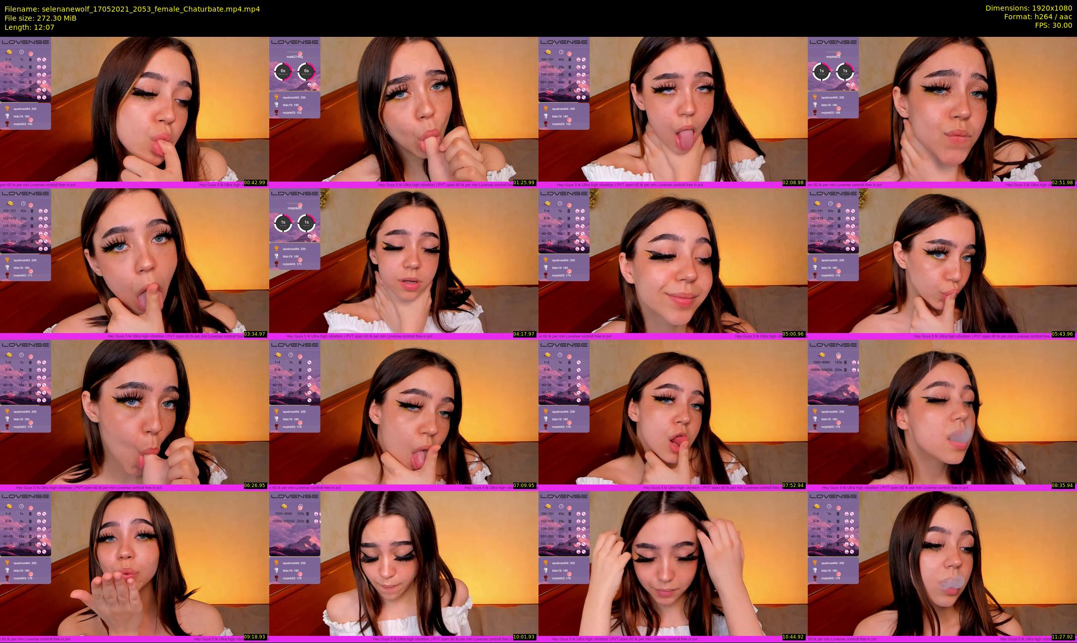 selenanewolf — 13 minute Chaturbate couple cam show recording, 1080p, May 17, 2021