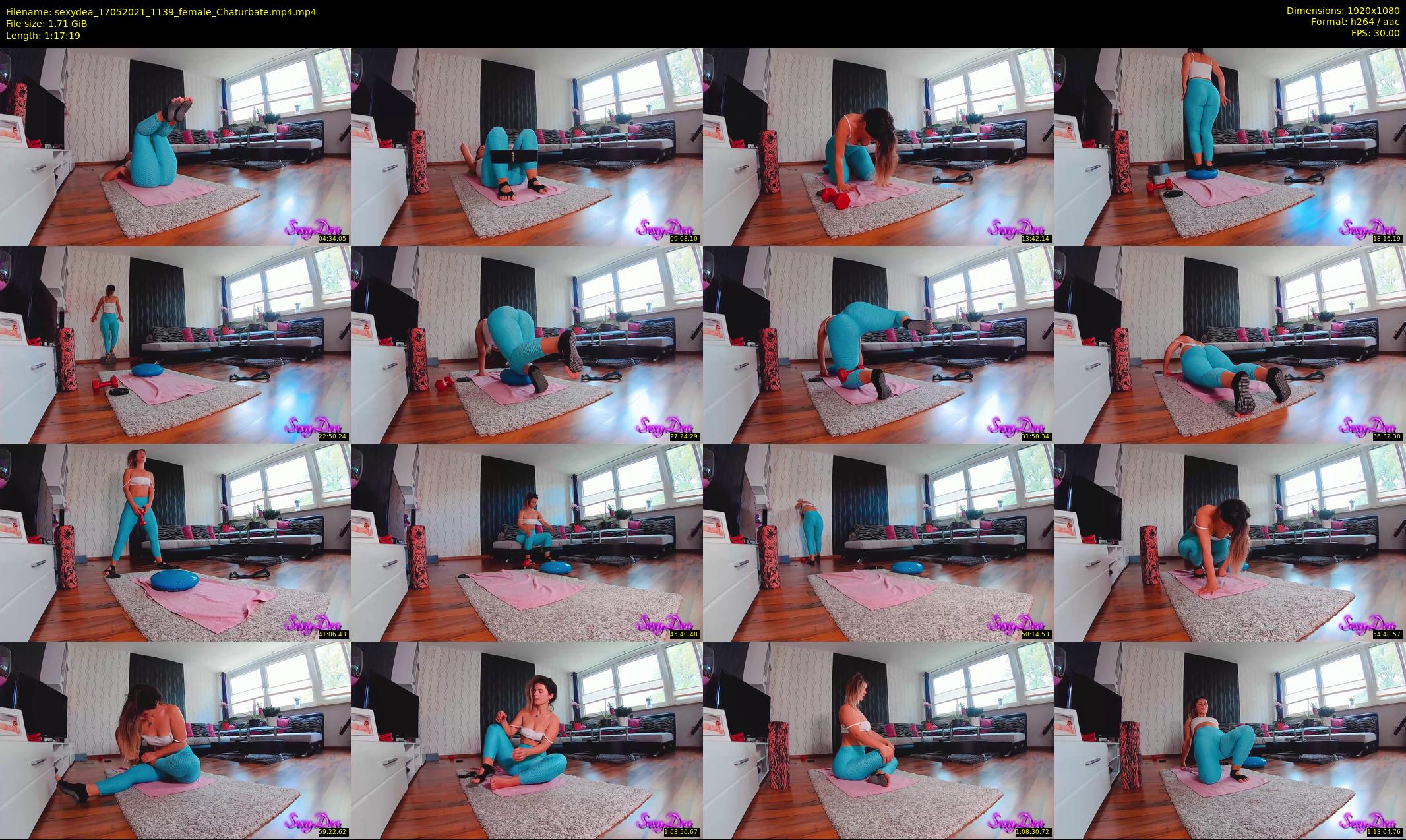 sexydea — 78 minute Chaturbate female cam show recording, 1080p, May 17, 2021