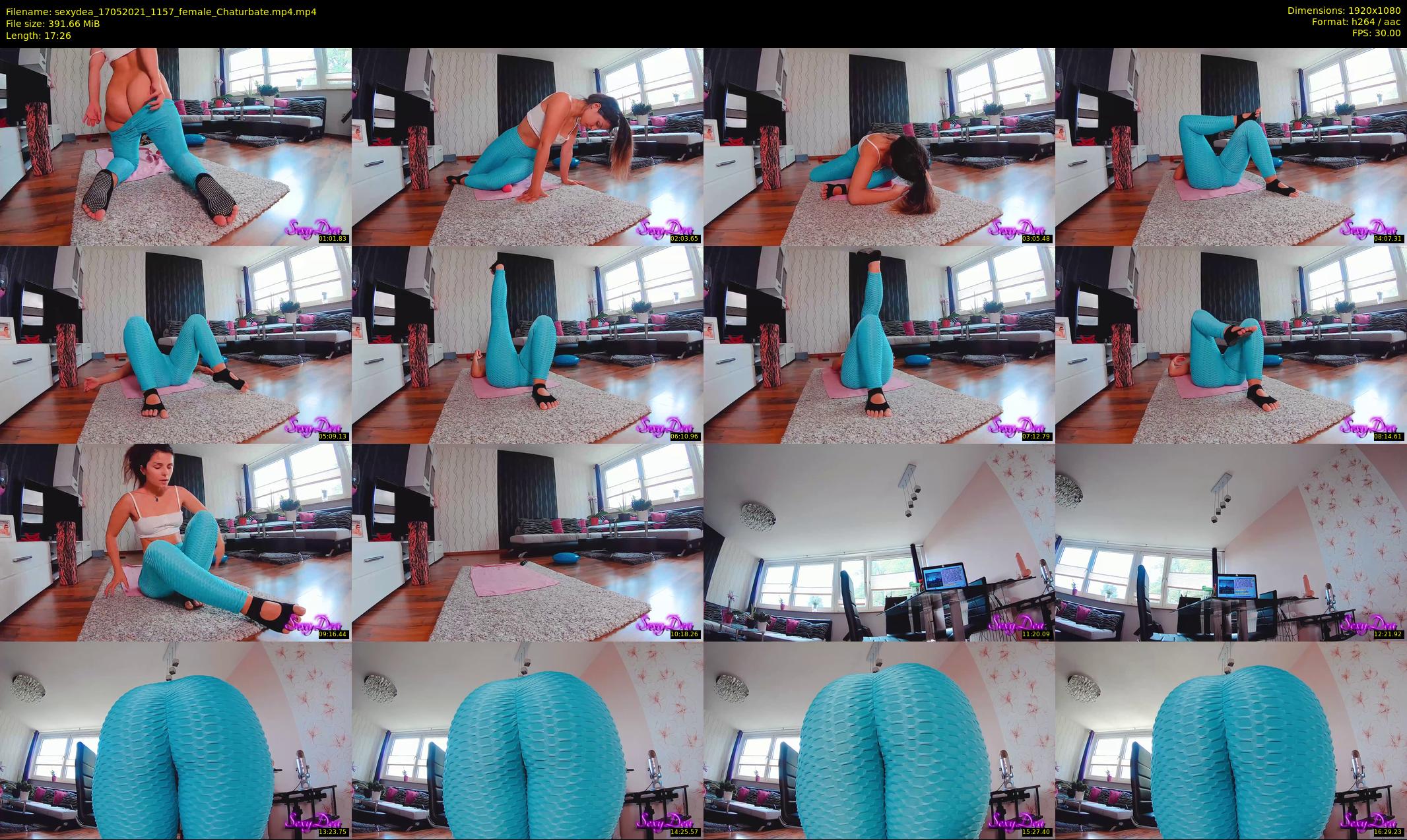 sexydea — 18 minute Chaturbate female cam show recording, 1080p, May 17, 2021