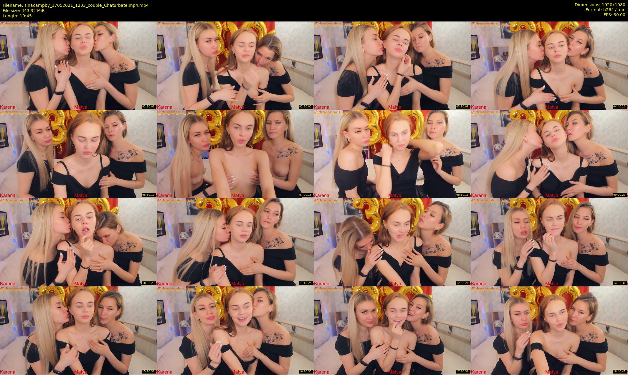 sinacampby — 20 minute Chaturbate couple cam show recording, 1080p, May 17, 2021