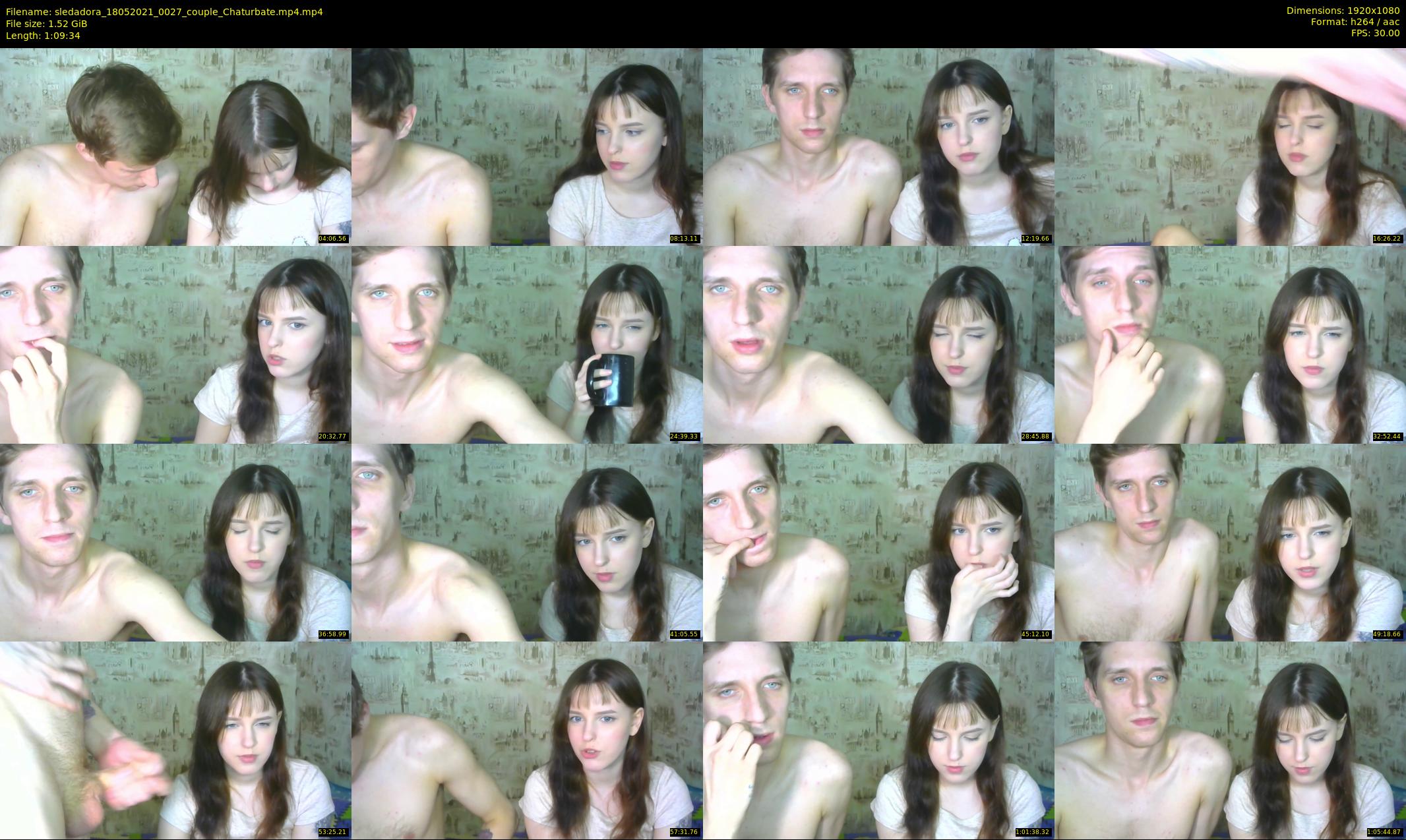 sledadora — 70 minute Chaturbate couple cam show recording, 1080p, May 18, 2021