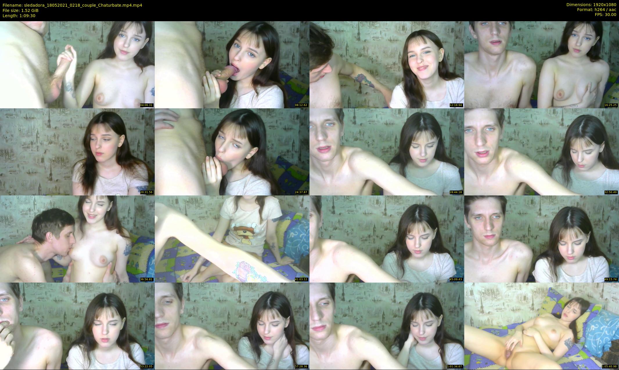 sledadora — 70 minute Chaturbate couple cam show recording, 1080p, May 18, 2021
