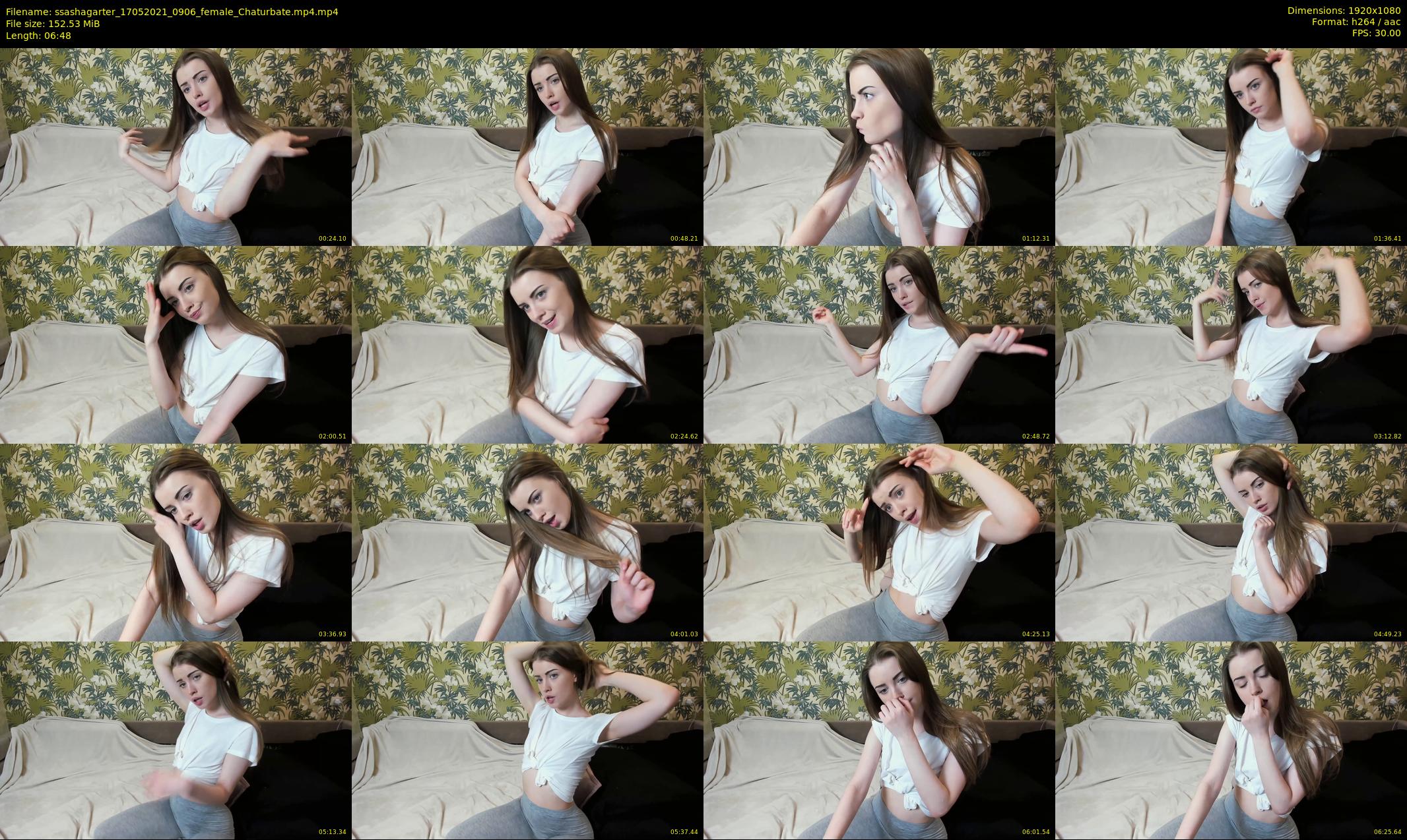 ssashagarter — 7 minute Chaturbate female cam show recording, 1080p, May 17, 2021