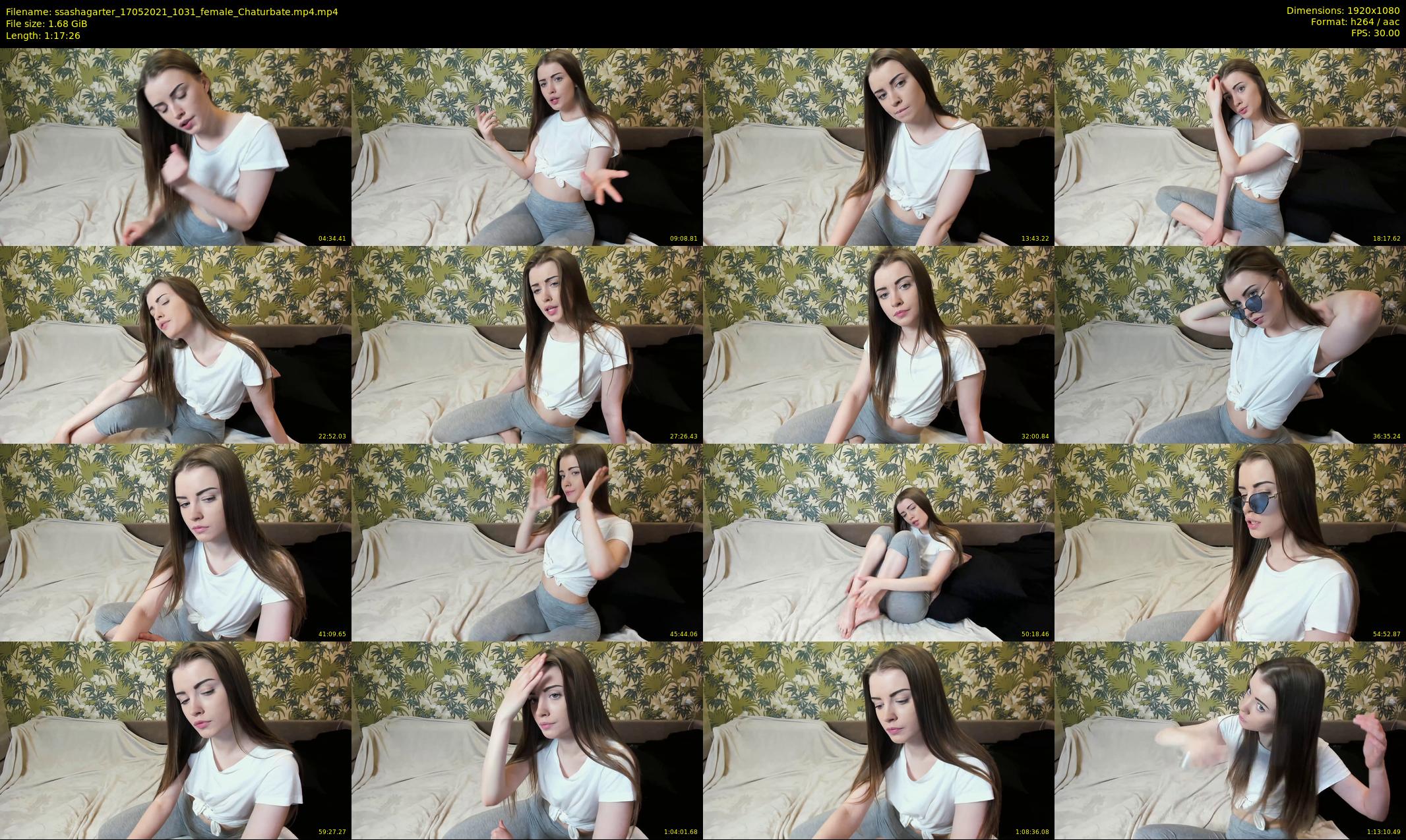 ssashagarter — 78 minute Chaturbate female cam show recording, 1080p, May 17, 2021
