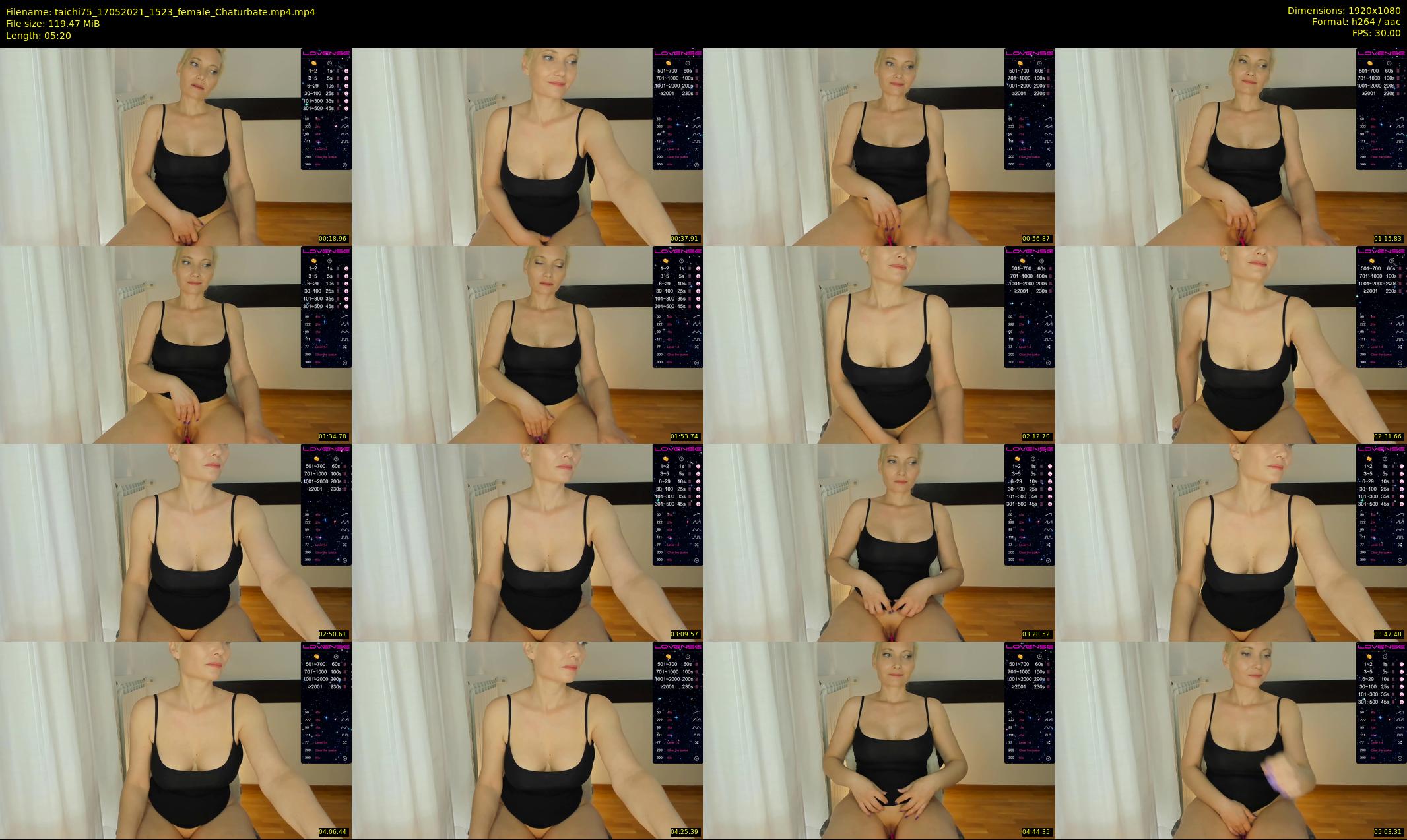 taichi75 — 6 minute Chaturbate female cam show recording, 1080p, May 17, 2021