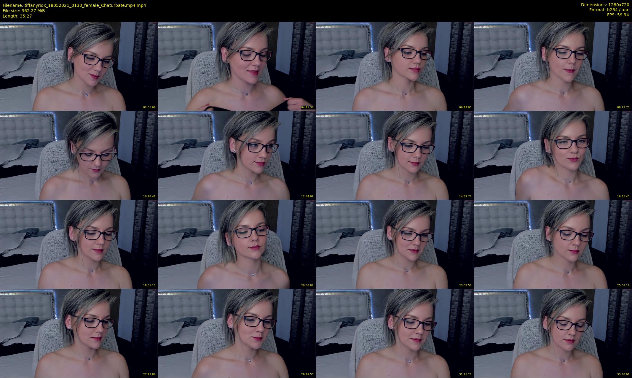 tiffanyriox — 36 minute Chaturbate female cam show recording, 720p, May 18, 2021