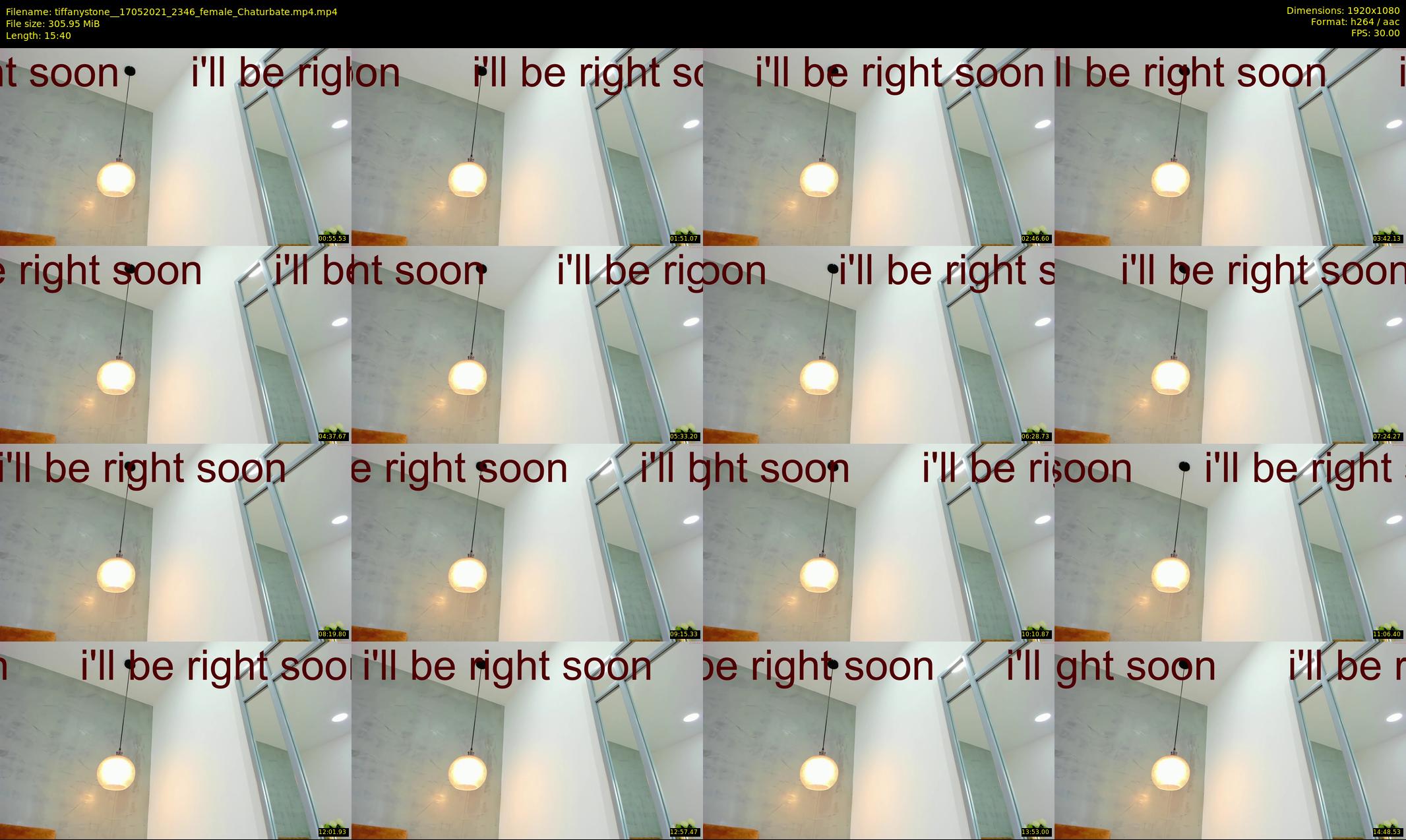 tiffanystone_ — 16 minute Chaturbate female cam show recording, 1080p, May 17, 2021