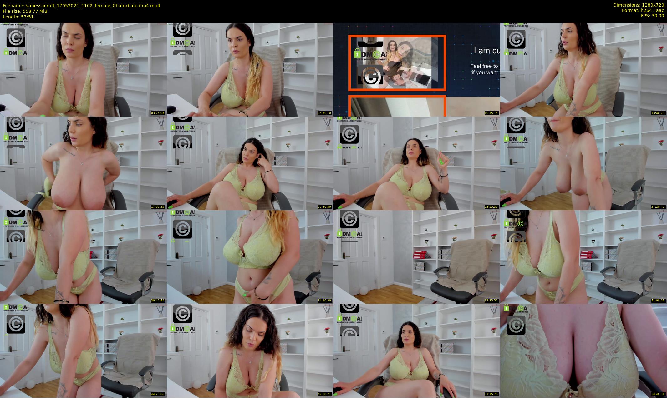 vanessacroft — 58 minute Chaturbate female cam show recording, 720p, May 17, 2021