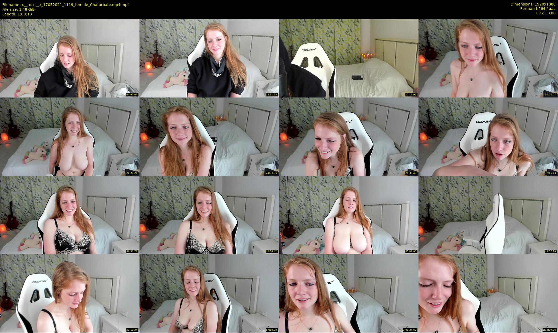 x__rose__x — 70 minute Chaturbate female cam show recording, 1080p, May 17, 2021