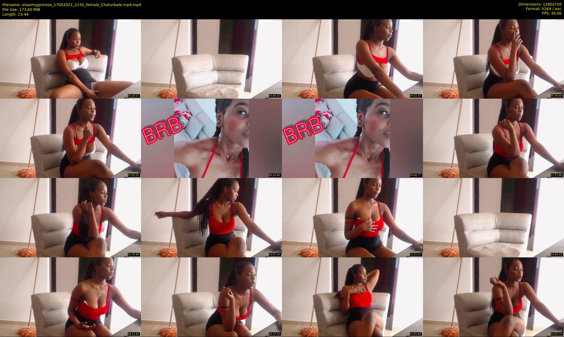 xnaomygomezx — 24 minute Chaturbate female cam show recording, 720p, May 17, 2021
