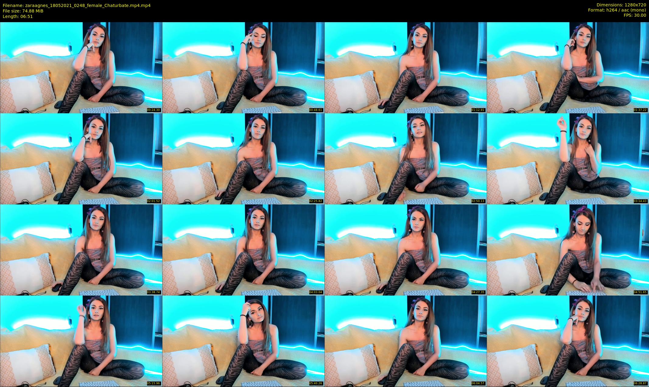 zaraagnes — 7 minute Chaturbate female cam show recording, 720p, May 18, 2021