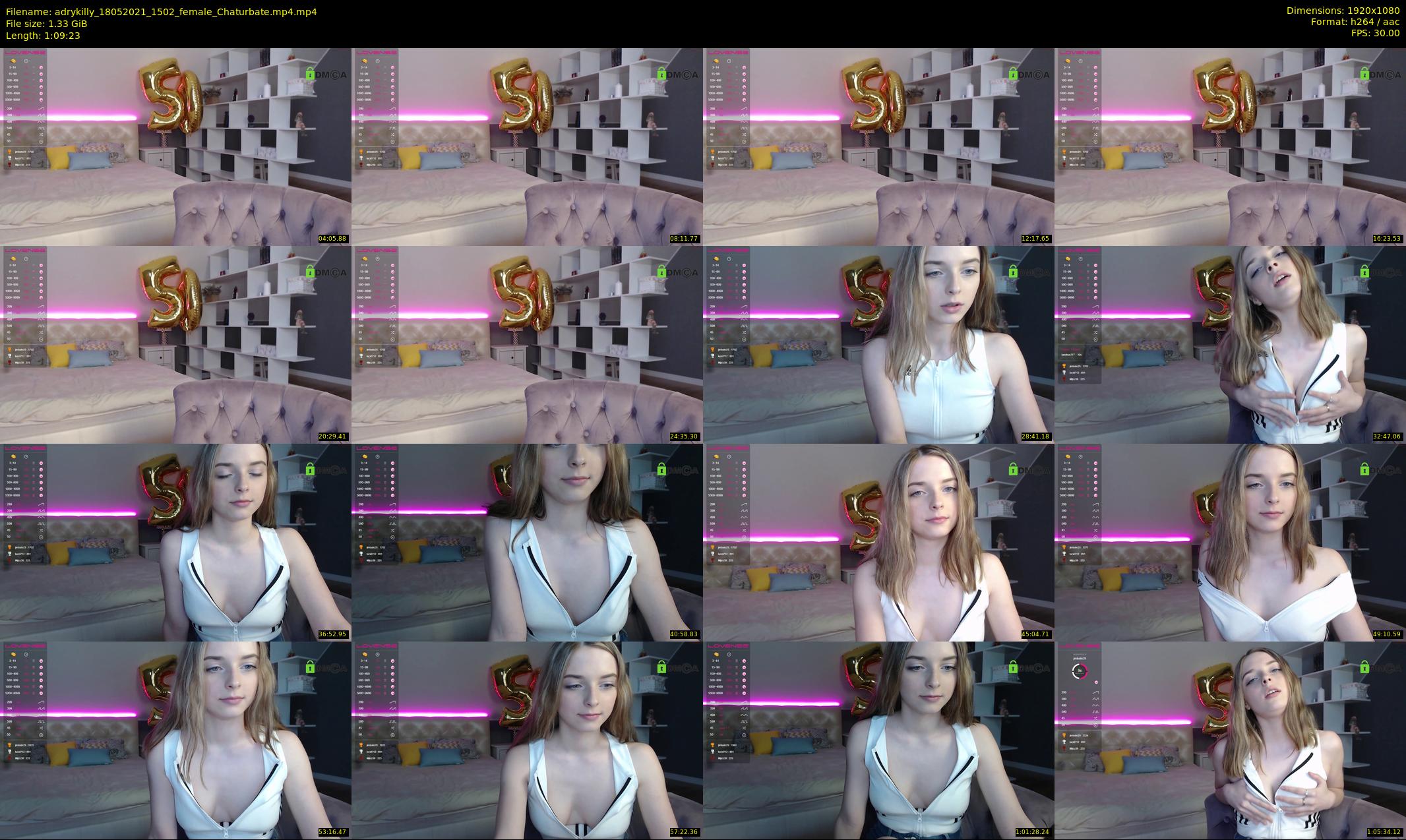 adrykilly — 70 minute Chaturbate female cam show recording, 1080p, May 18, 2021