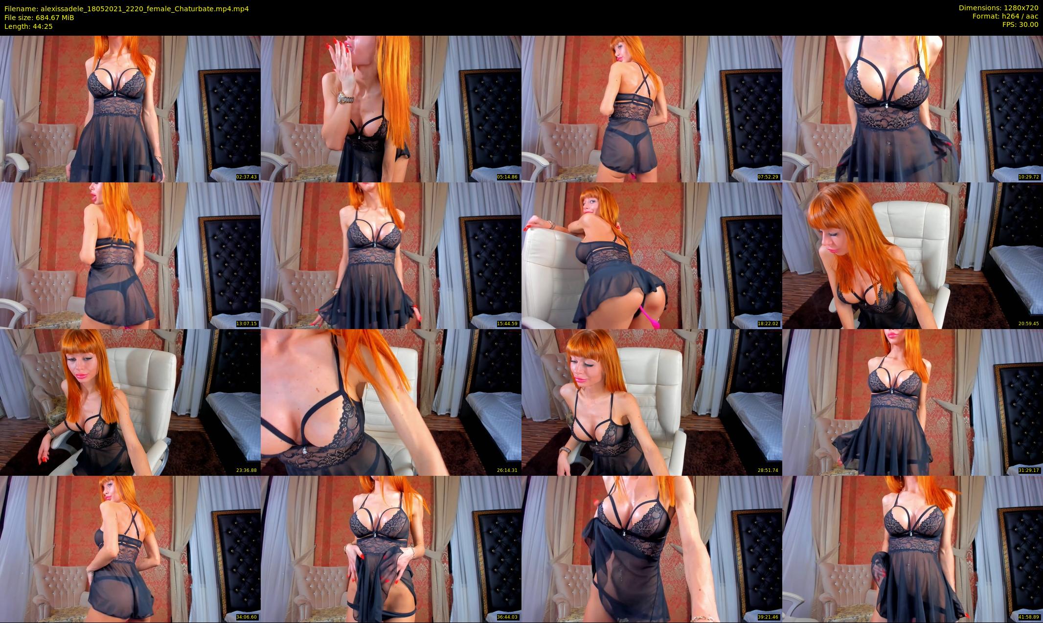 alexissadele — 45 minute Chaturbate female cam show recording, 720p, May 18, 2021
