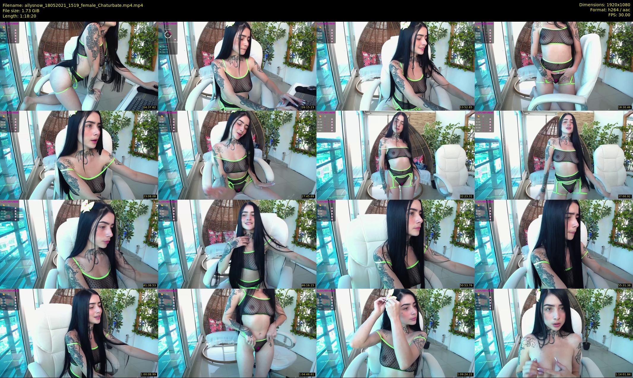 allysnow — 79 minute Chaturbate female cam show recording, 1080p, May 18, 2021