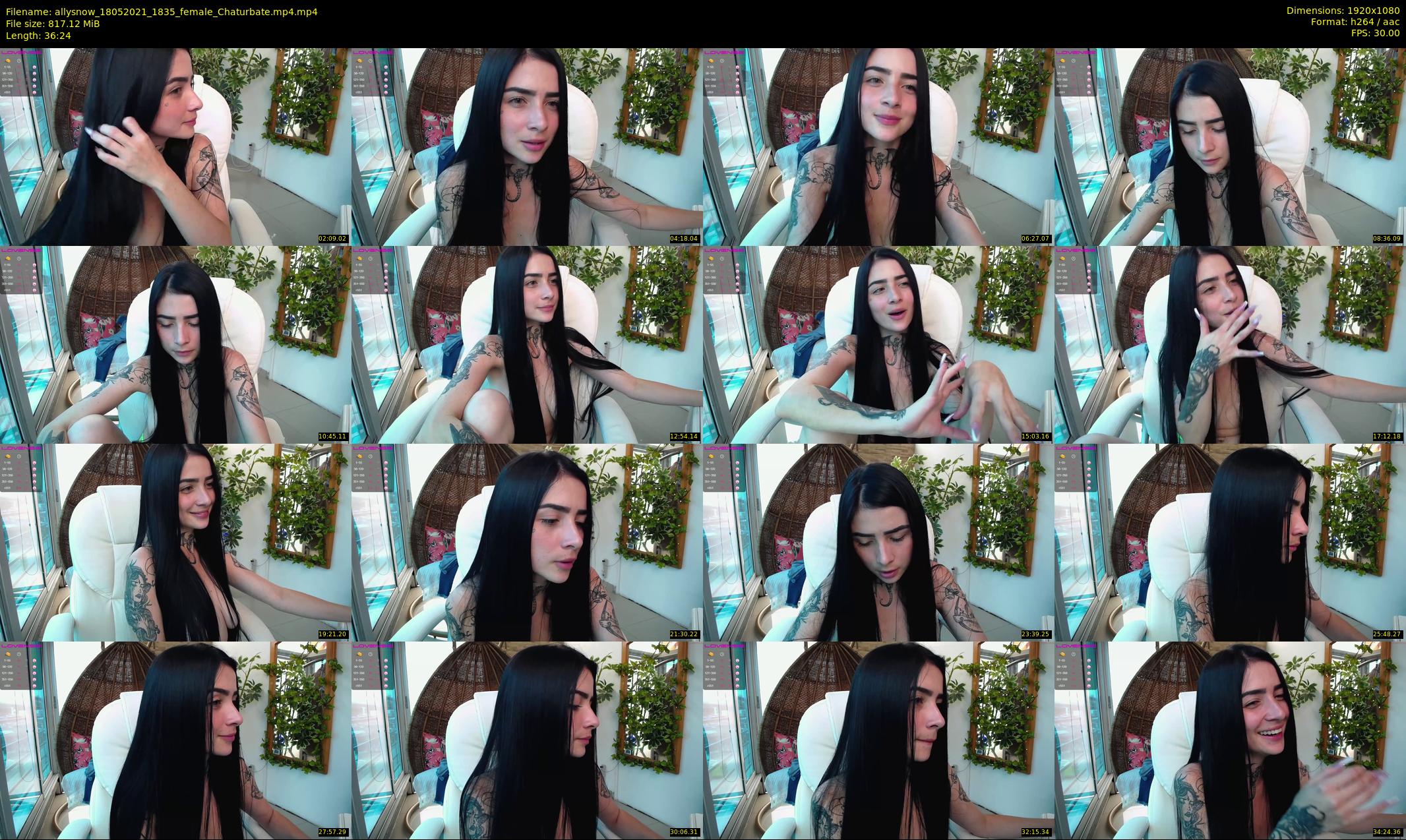 allysnow — 37 minute Chaturbate female cam show recording, 1080p, May 18, 2021