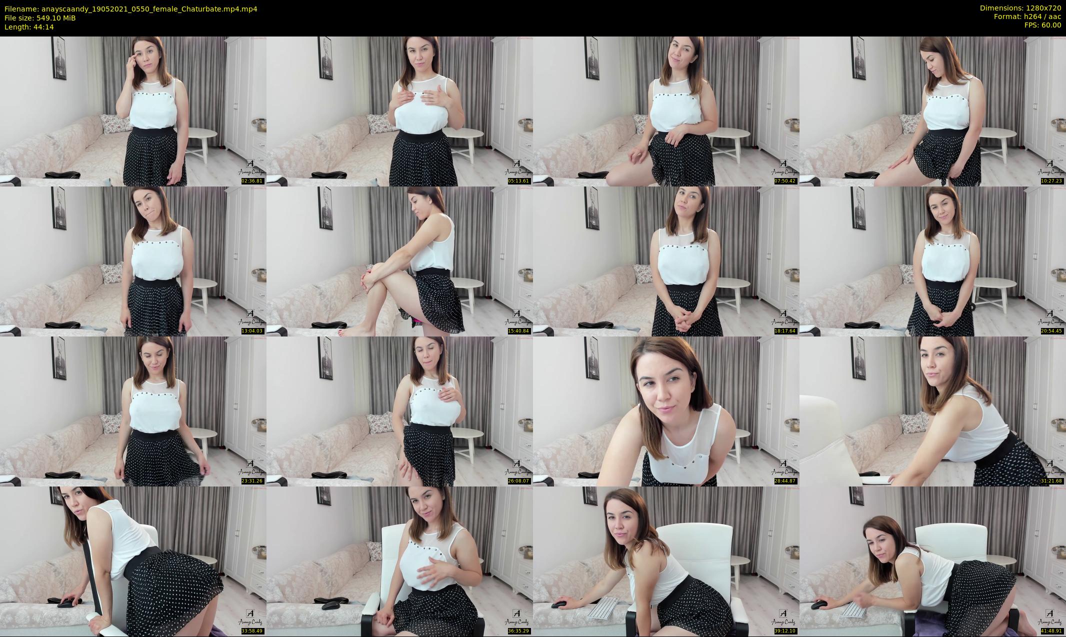 anayscaandy — 45 minute Chaturbate female cam show recording, 720p, May 19, 2021