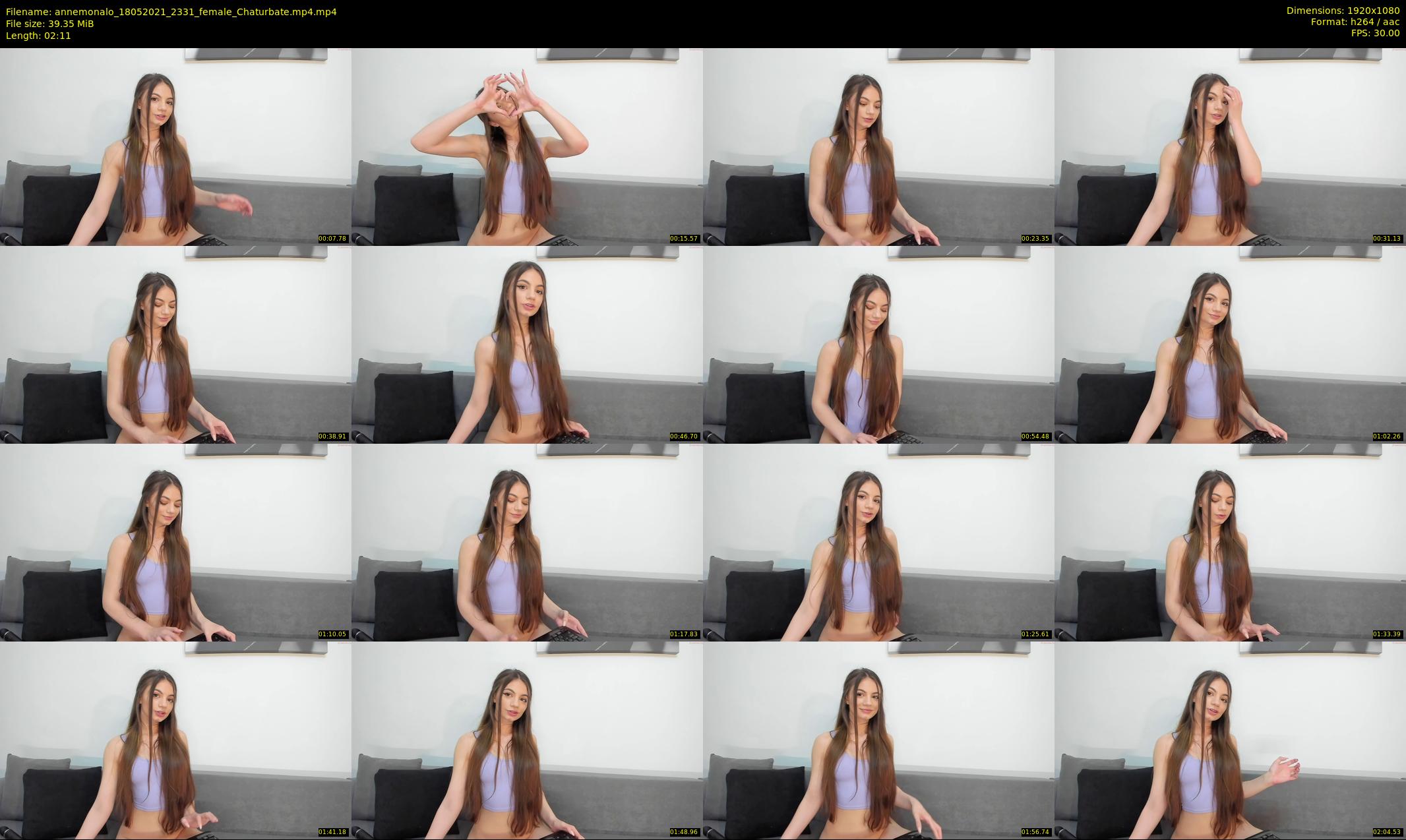 annemonalo — 3 minute Chaturbate female cam show recording, 1080p, May 18, 2021