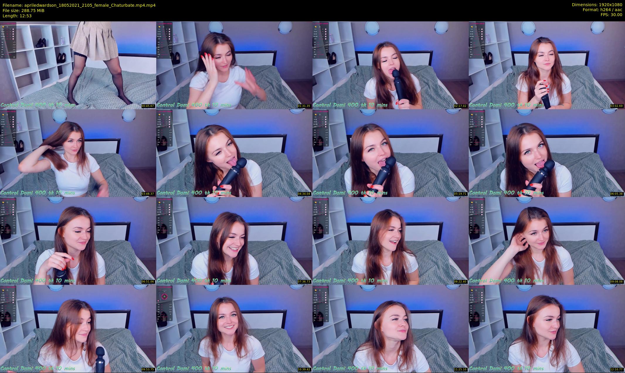 apriledwardson — 13 minute Chaturbate couple cam show recording, 1080p, May 18, 2021