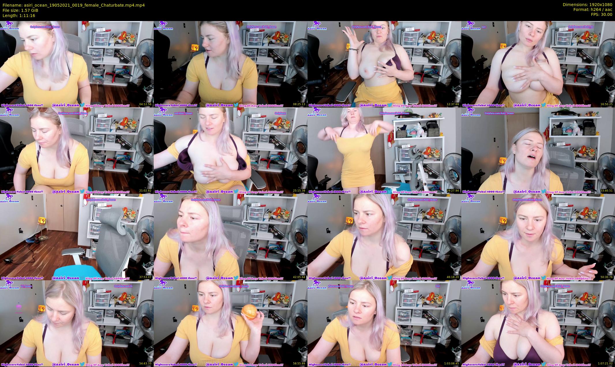 asiri_ocean — 72 minute Chaturbate female cam show recording, 1080p, May 19, 2021