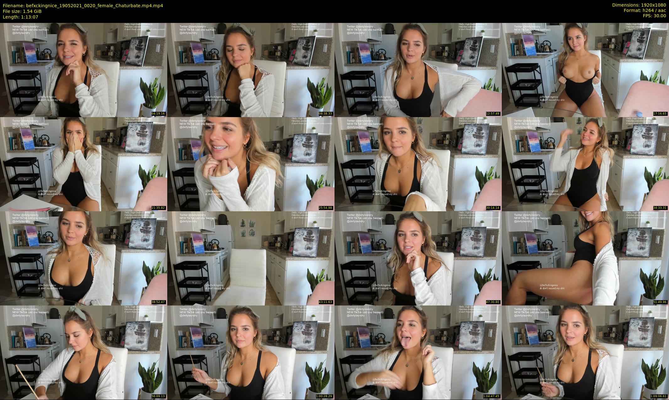 befxckingnice — 74 minute Chaturbate female cam show recording, 1080p, May 19, 2021