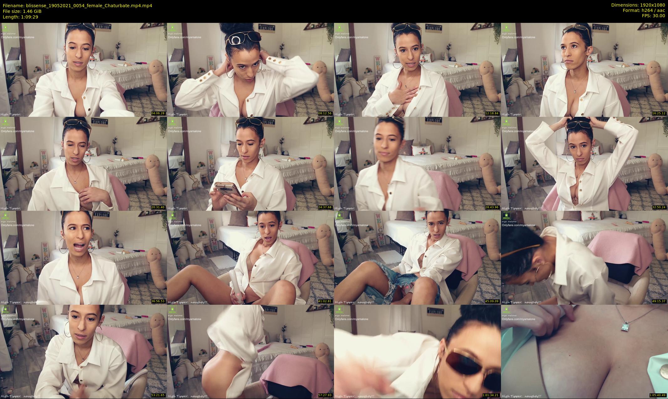 blissense — 70 minute Chaturbate female cam show recording, 1080p, May 19, 2021