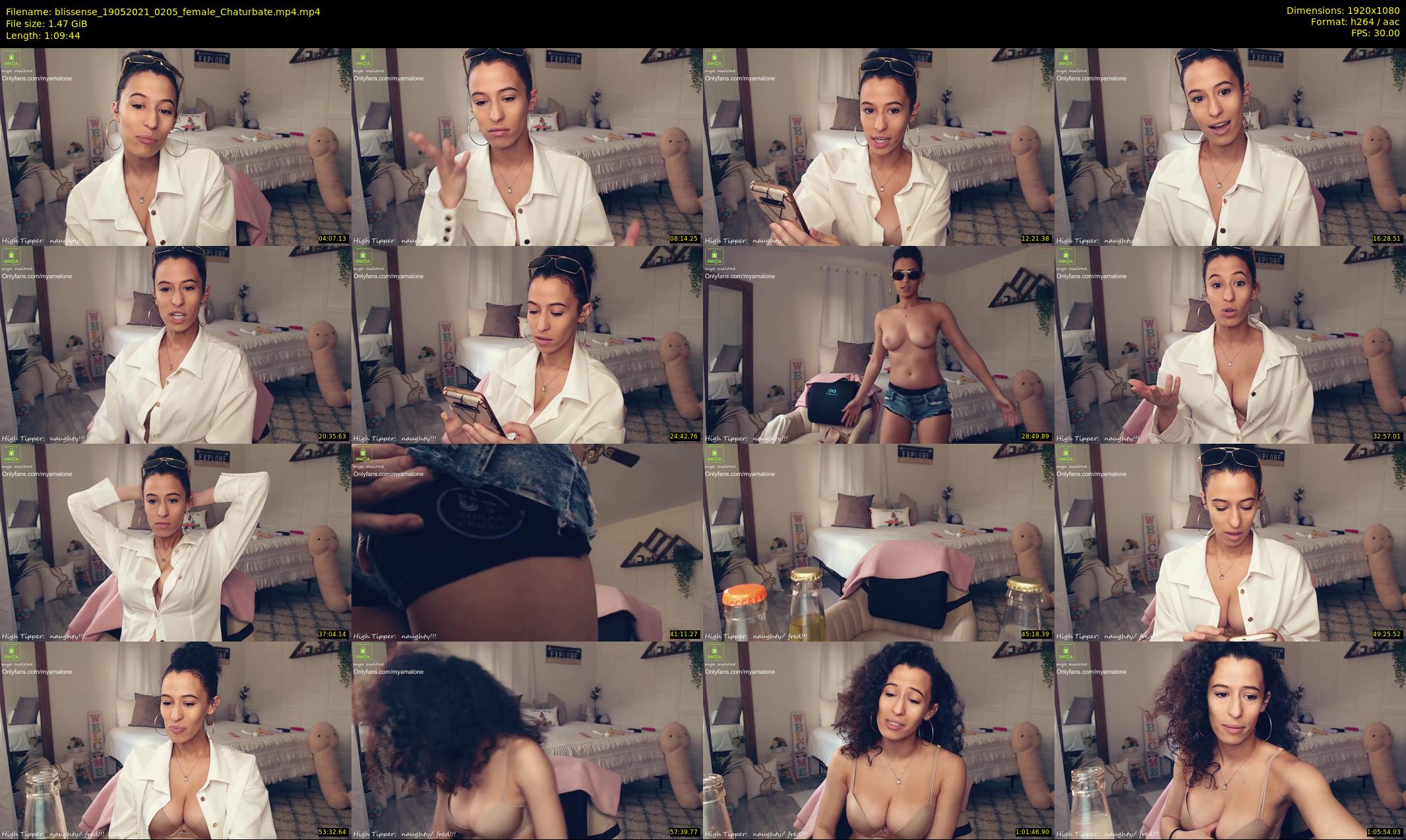 blissense — 70 minute Chaturbate female cam show recording, 1080p, May 19, 2021