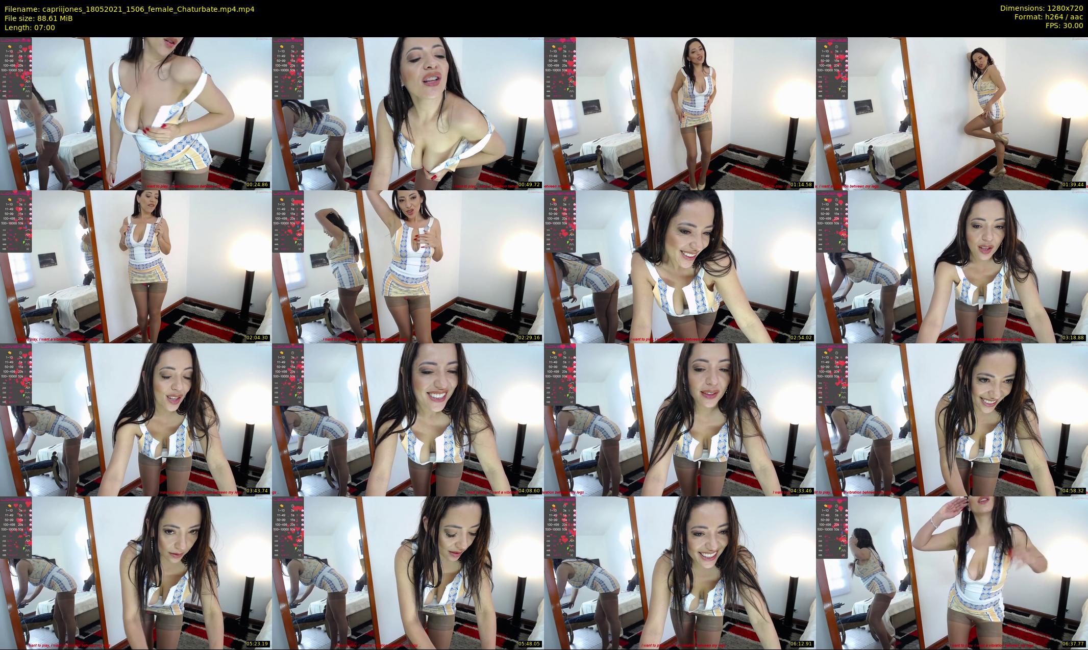capriijones — 7 minute Chaturbate female cam show recording, 720p, May 18, 2021