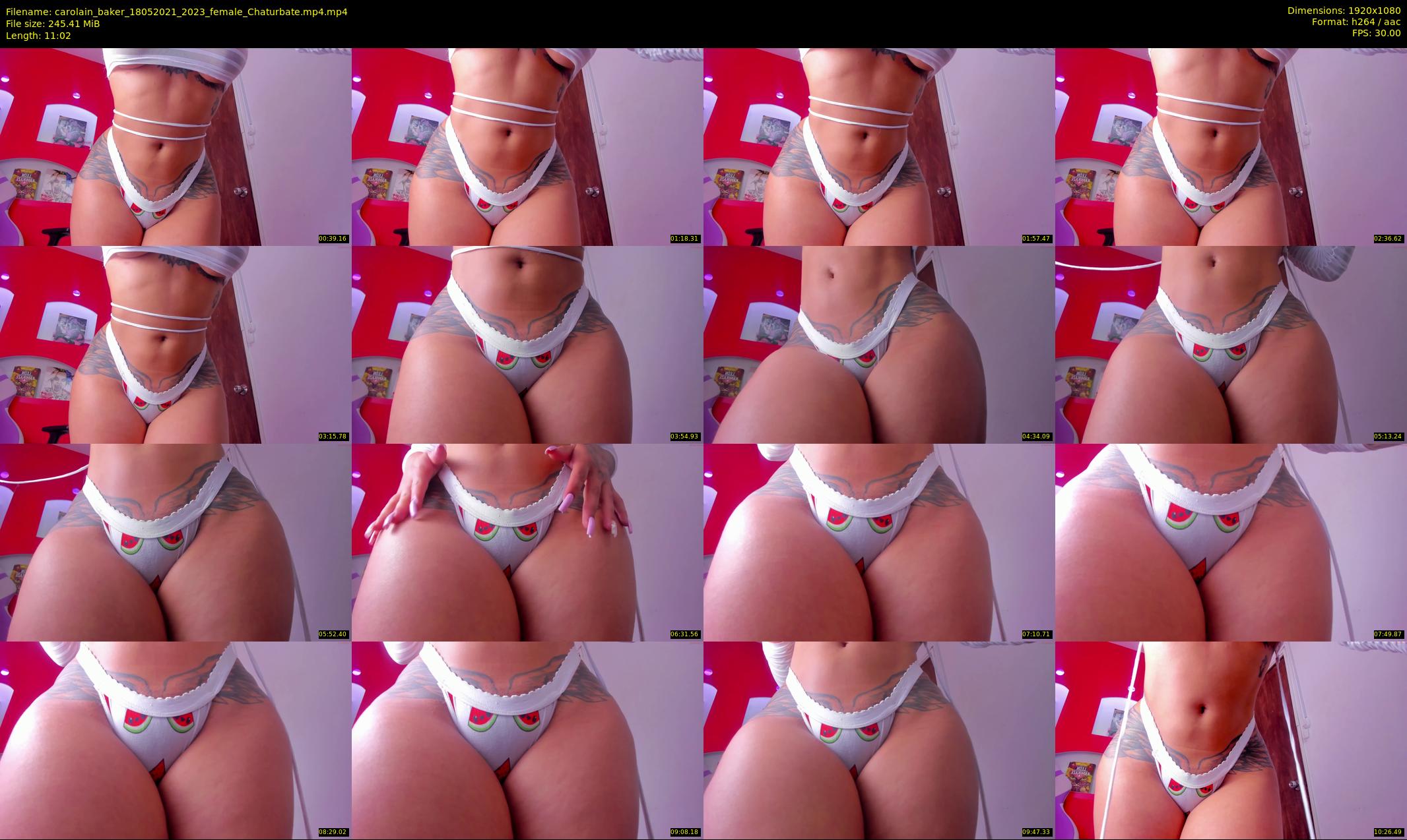 carolain_baker — 12 minute Chaturbate female cam show recording, 1080p, May 18, 2021