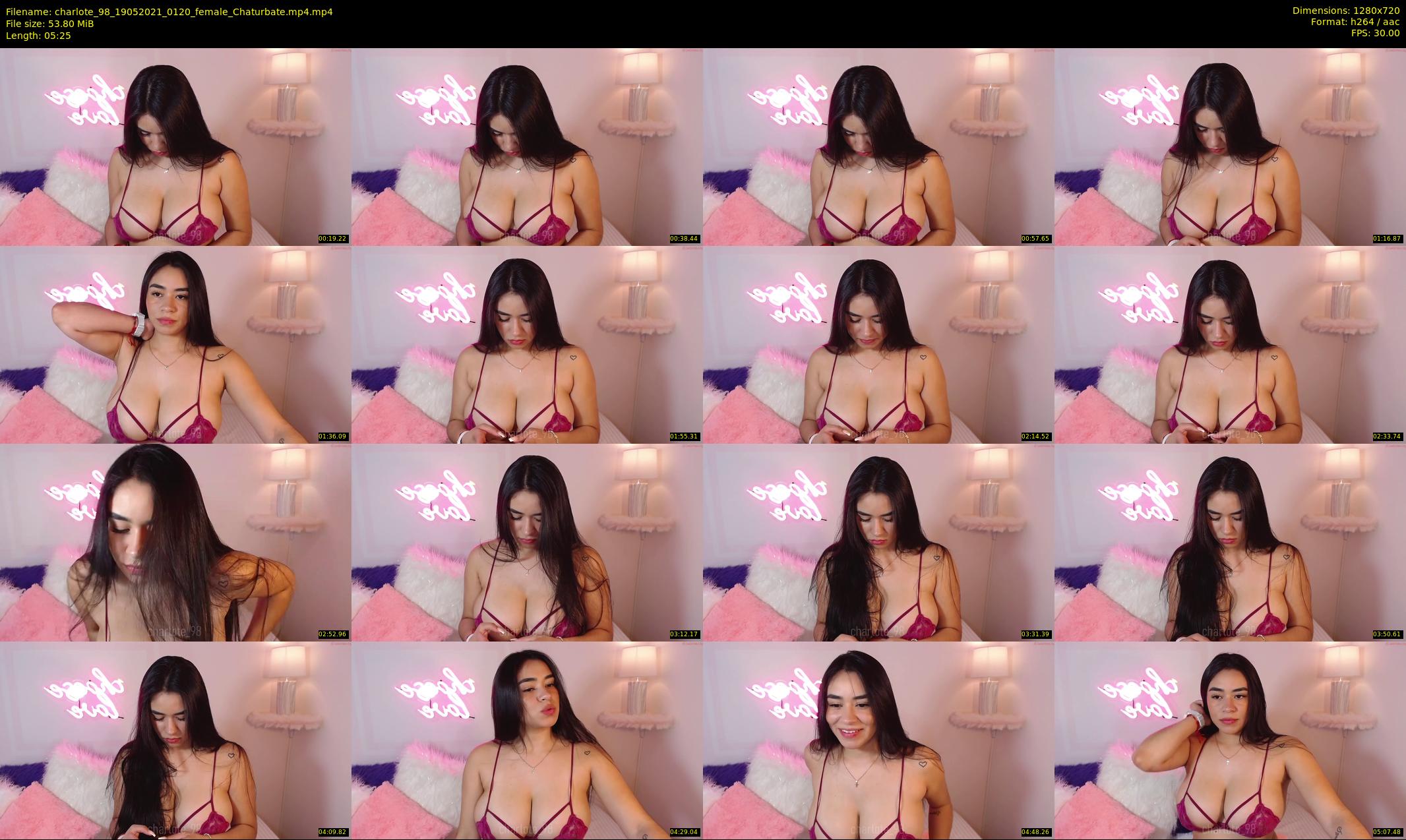 charlote_98 — 6 minute Chaturbate female cam show recording, 720p, May 19, 2021