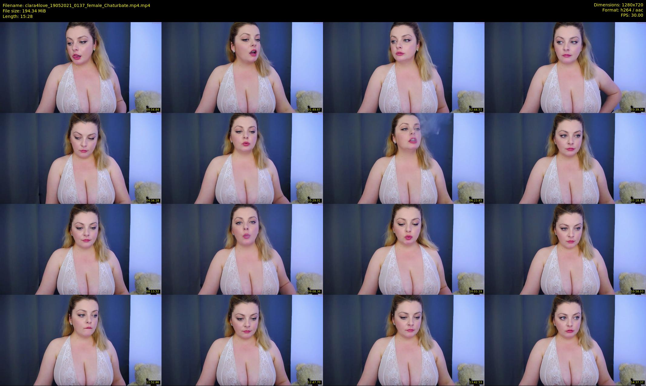 clara4love — 16 minute Chaturbate female cam show recording, 720p, May 19, 2021