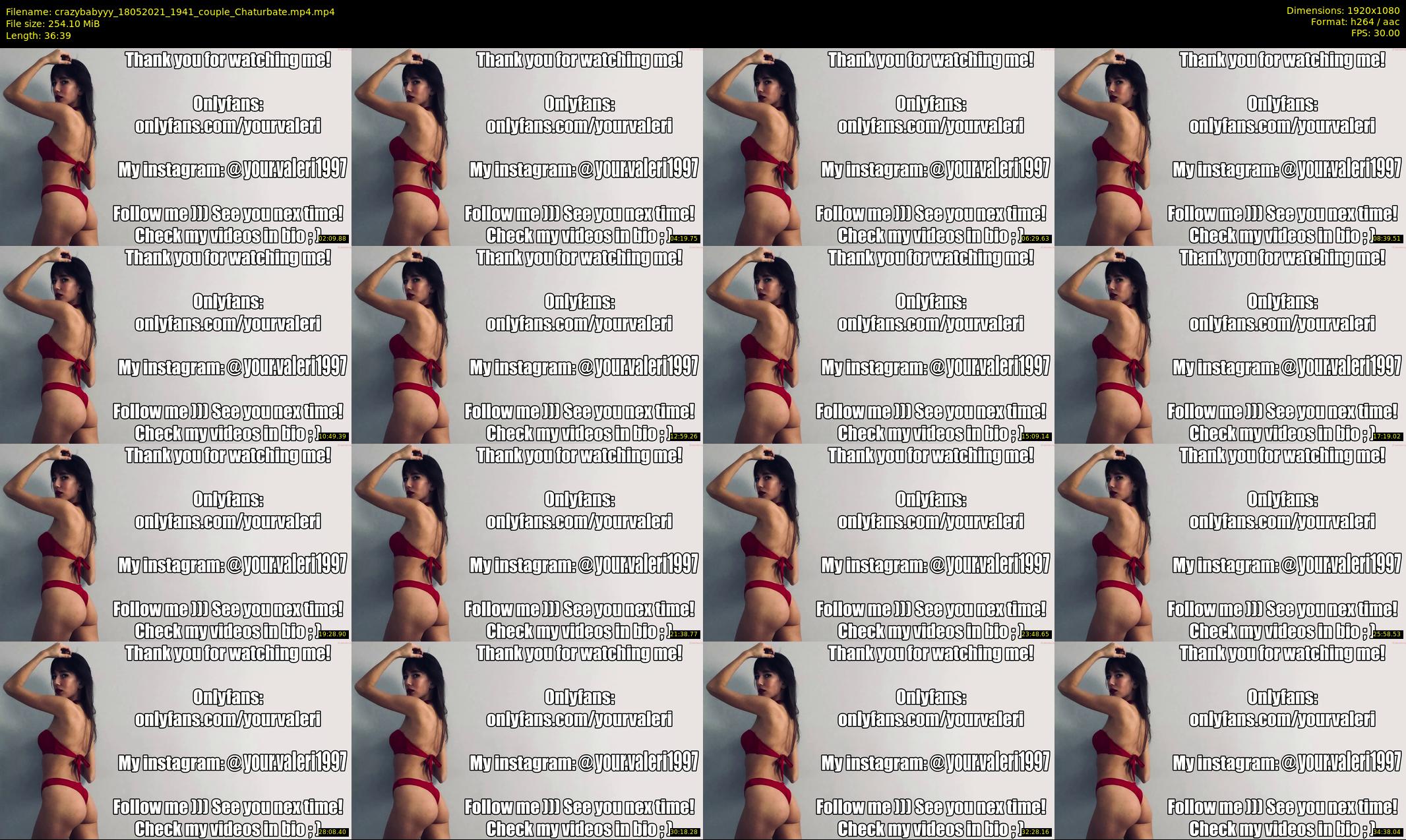 crazybabyyy — 37 minute Chaturbate couple cam show recording, 1080p, May 18, 2021