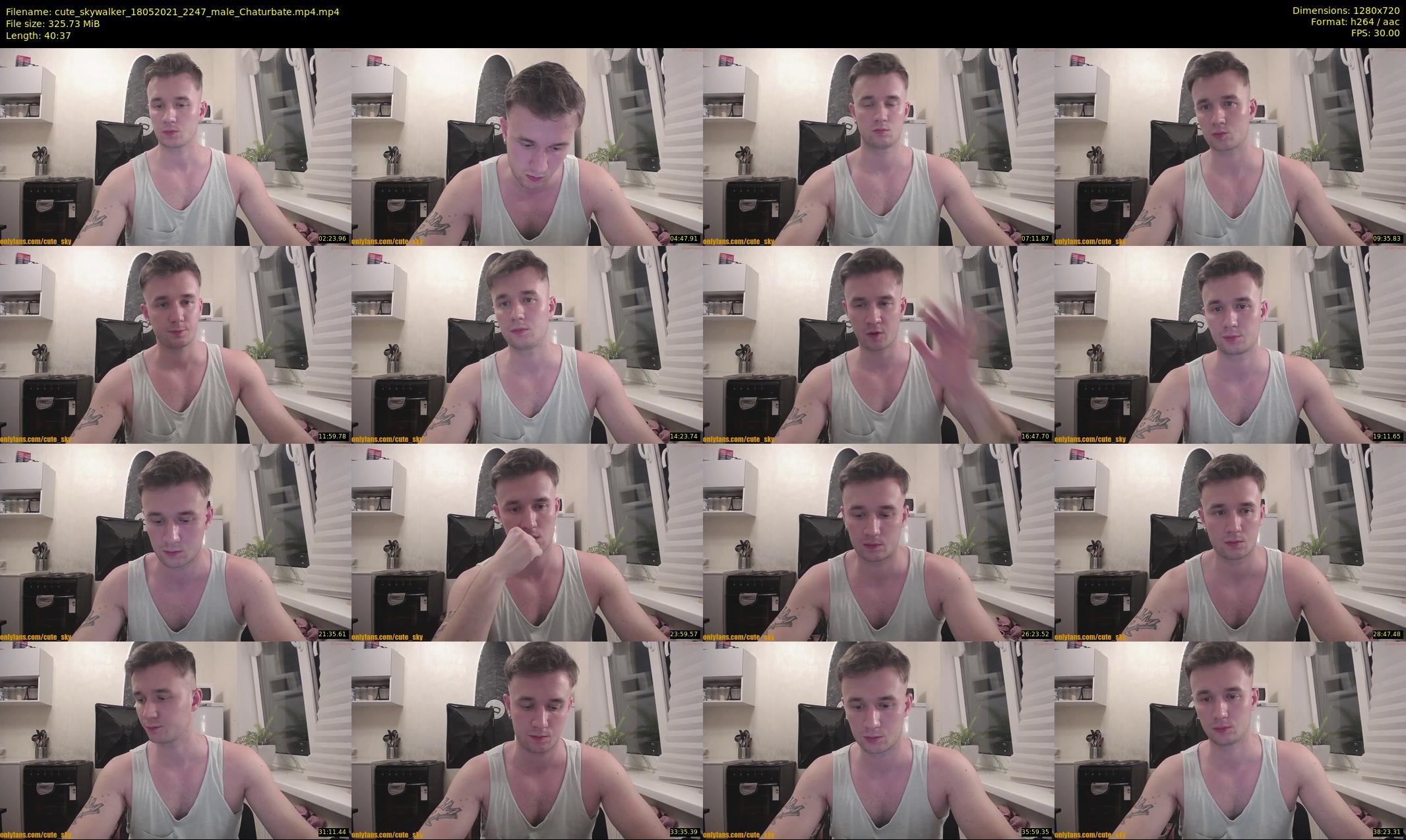 cute_skywalker — 41 minute Chaturbate male cam show recording, 720p, May 18, 2021