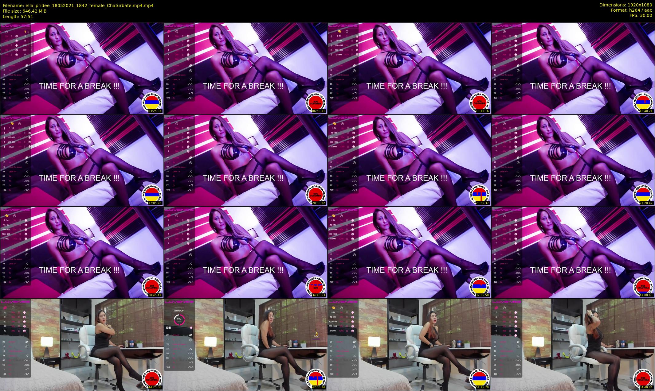 ella_pridee — 58 minute Chaturbate female cam show recording, 1080p, May 18, 2021