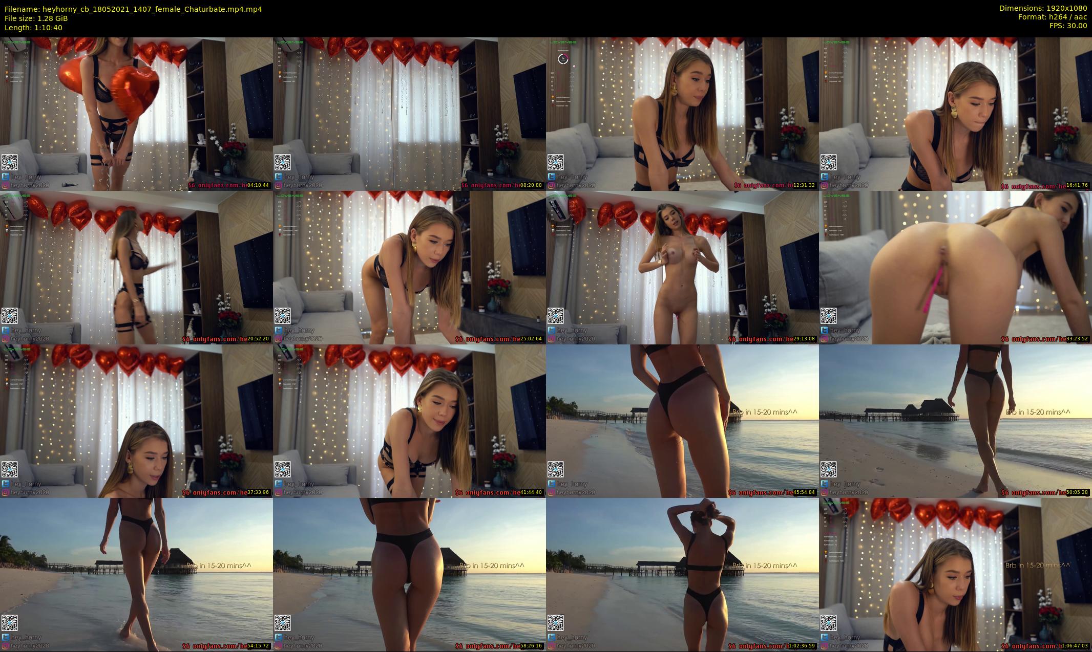 heyhorny_cb — 71 minute Chaturbate couple cam show recording, 1080p, May 18, 2021