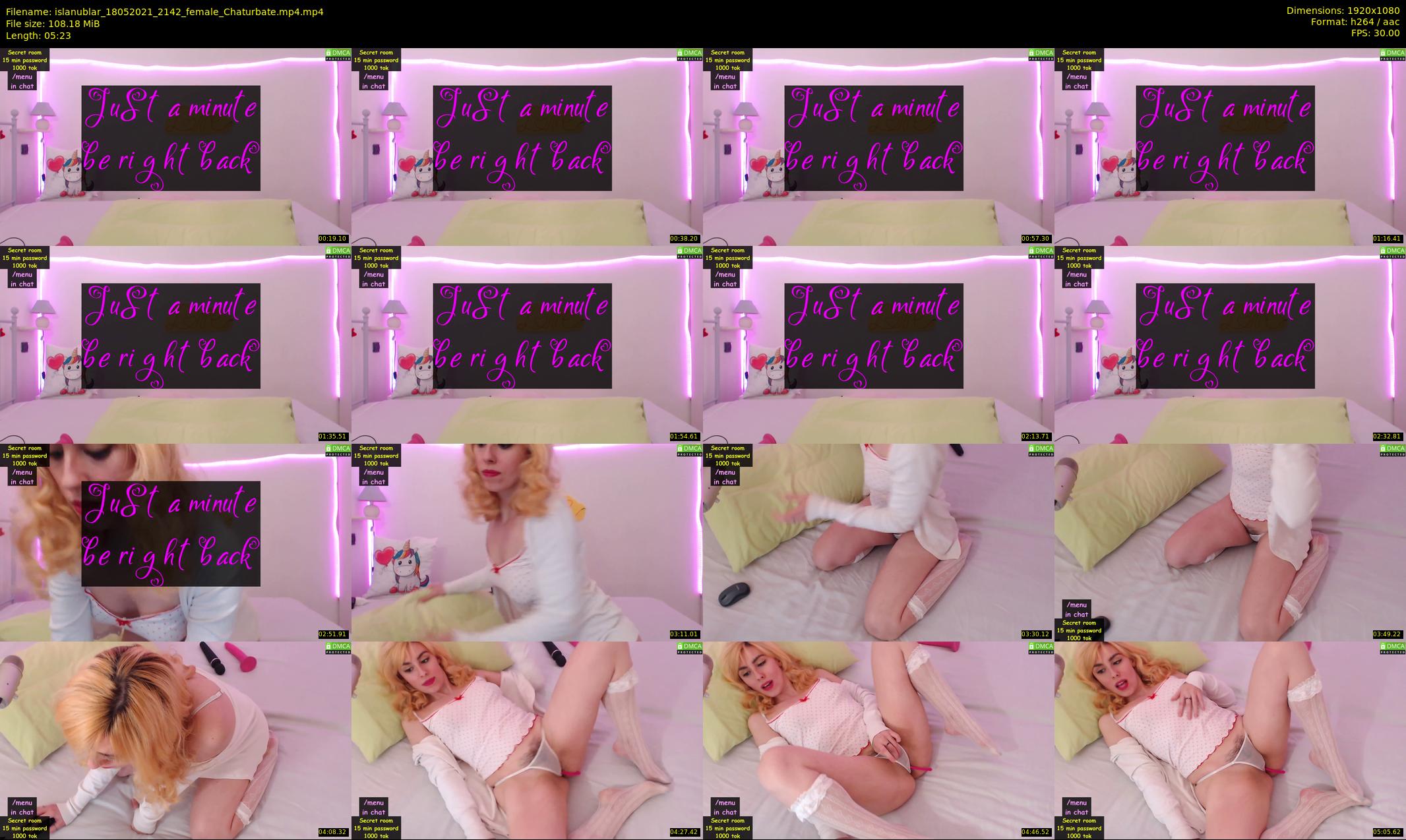 islanublar — 6 minute Chaturbate female cam show recording, 1080p, May 18, 2021