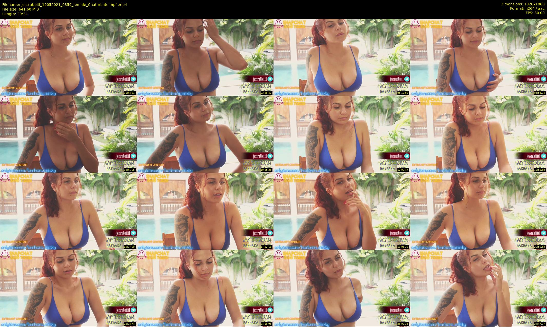 jessrabbitt — 30 minute Chaturbate female cam show recording, 1080p, May 19, 2021