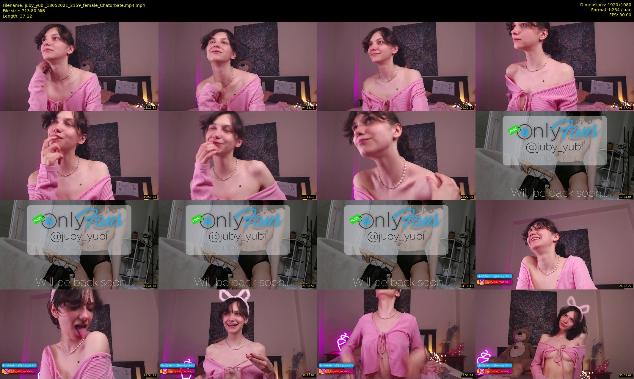 juby_yubi — 38 minute Chaturbate female cam show recording, 1080p, May 18, 2021