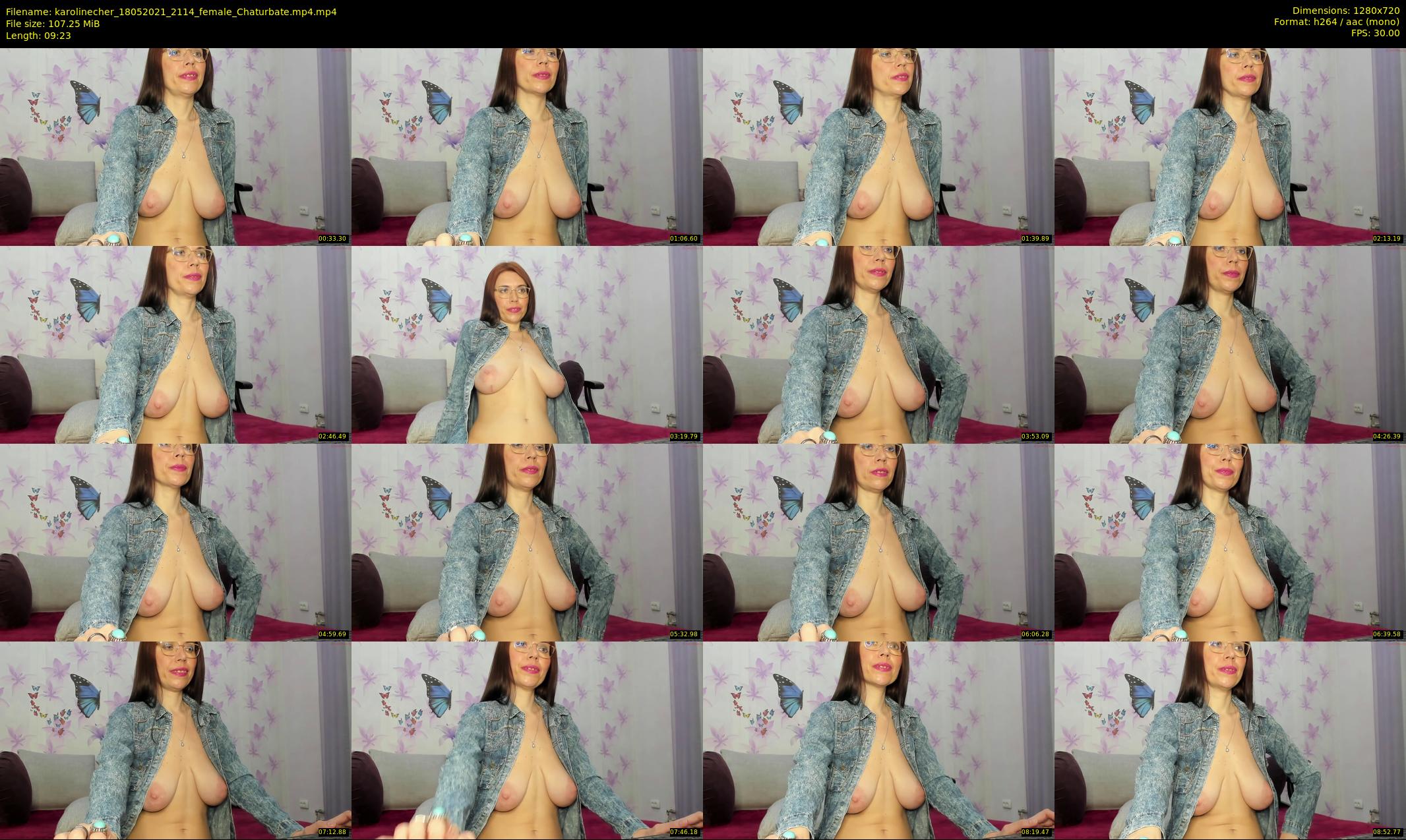 karolinecher — 10 minute Chaturbate female cam show recording, 720p, May 18, 2021