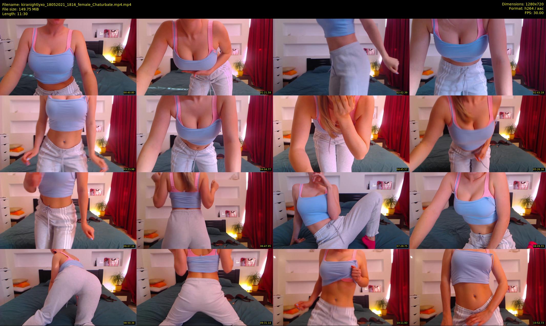 kiranightlyxo — 12 minute Chaturbate female cam show recording, 720p, May 18, 2021