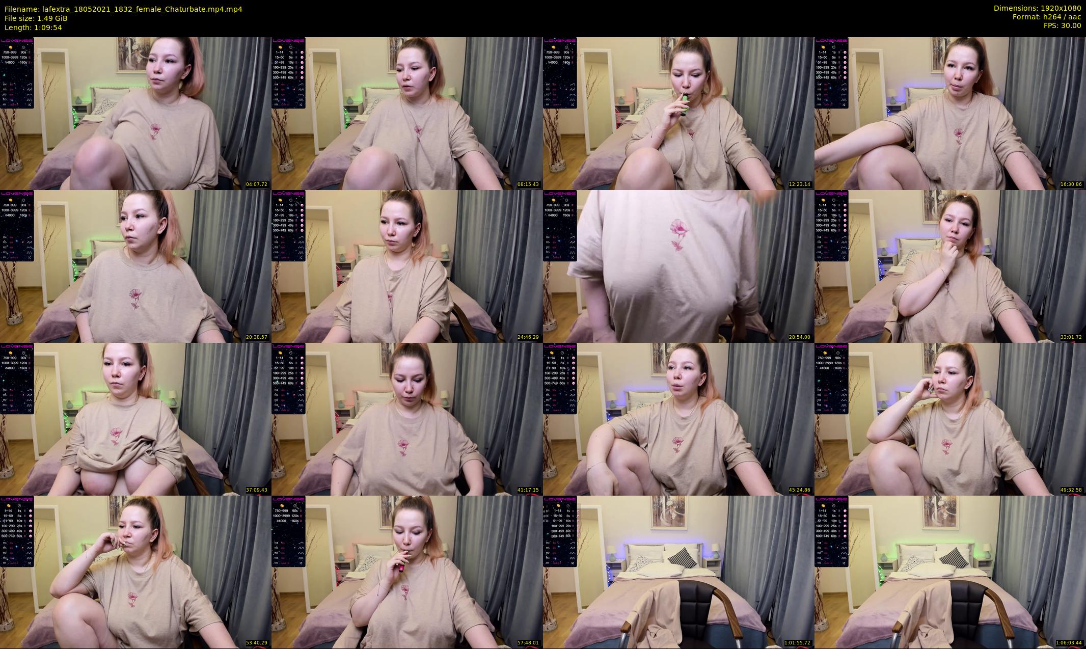 lafextra — 70 minute Chaturbate female cam show recording, 1080p, May 18, 2021