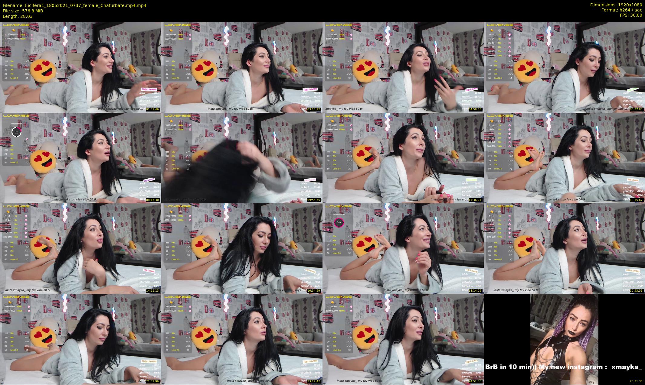 lucifera1 — 29 minute Chaturbate female cam show recording, 1080p, May 18, 2021