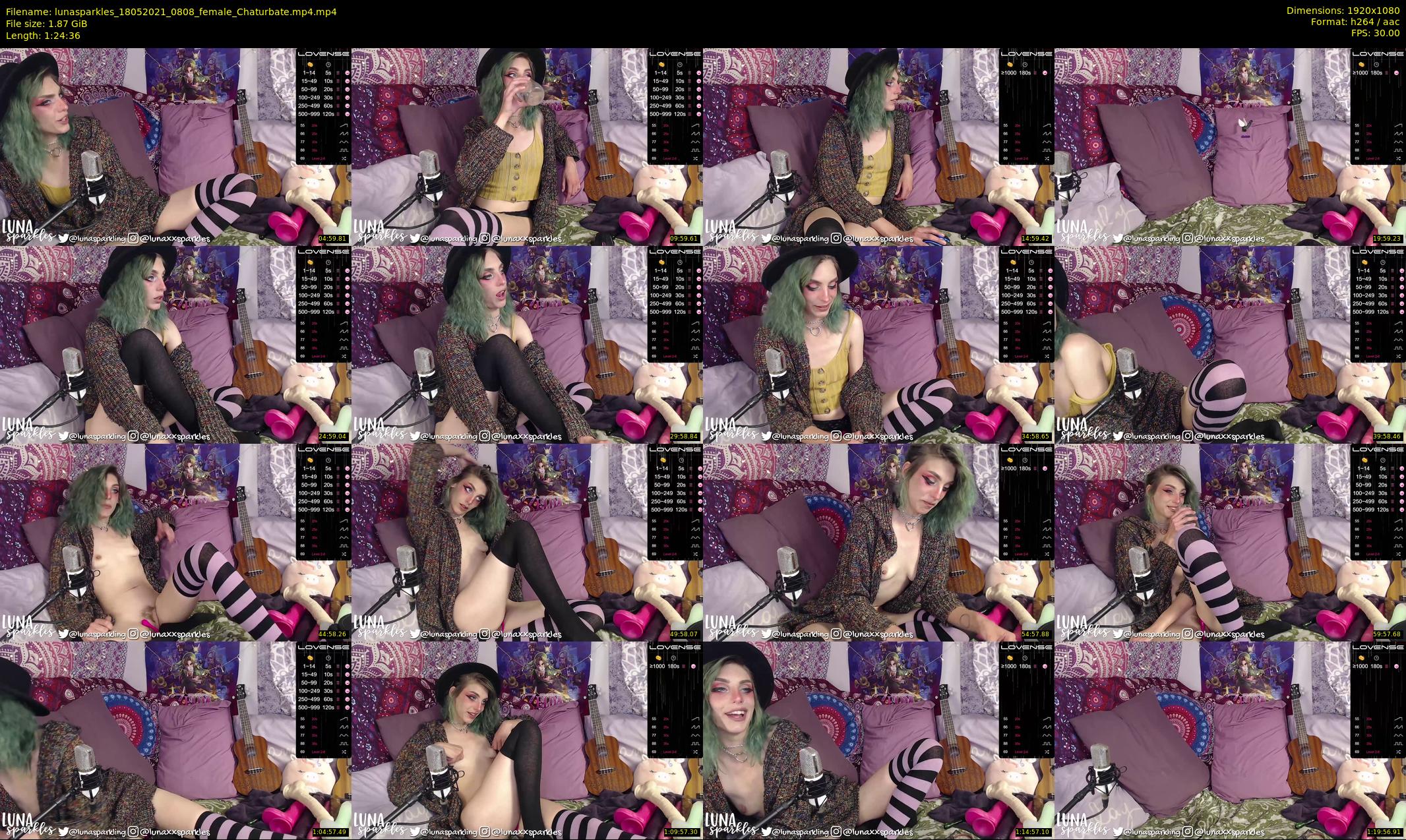lunasparkles — 85 minute Chaturbate female cam show recording, 1080p, May 18, 2021