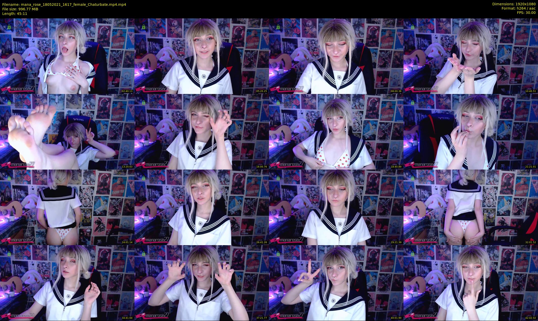 mana_rose — 46 minute Chaturbate female cam show recording, 1080p, May 18, 2021