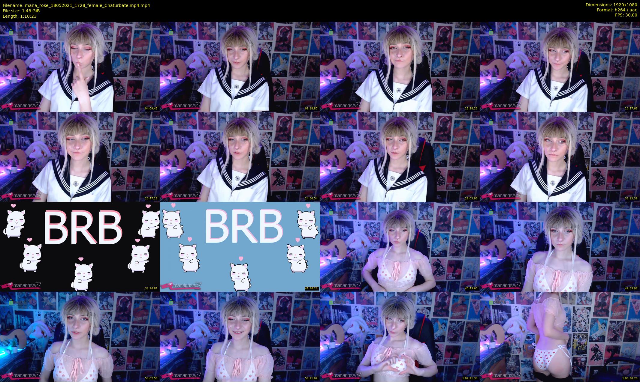 mana_rose — 71 minute Chaturbate female cam show recording, 1080p, May 18, 2021