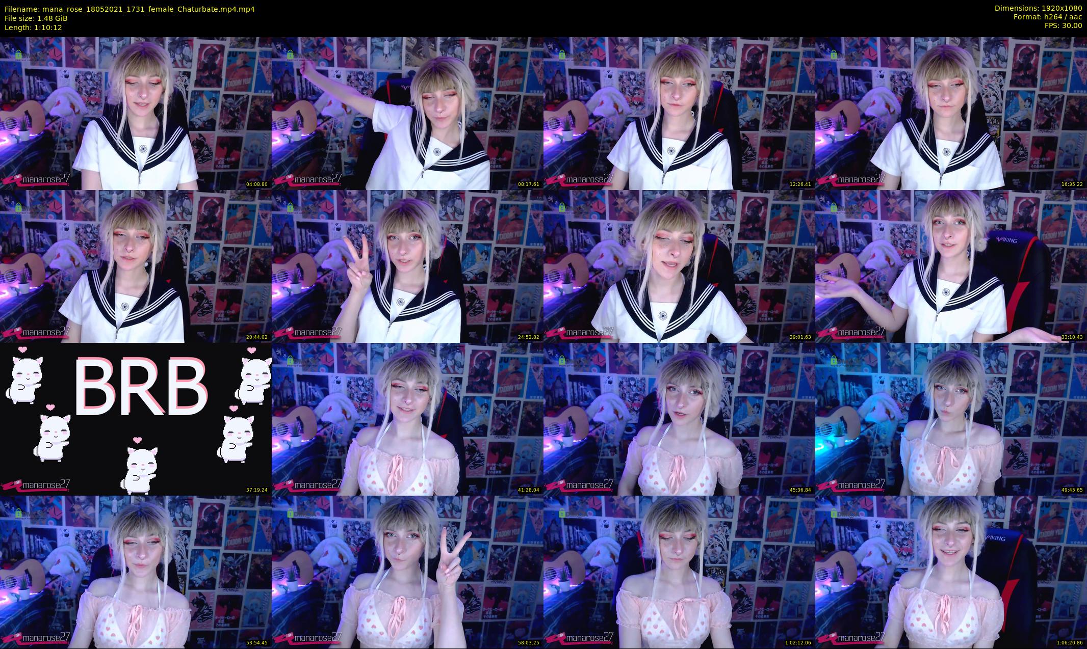 mana_rose — 71 minute Chaturbate female cam show recording, 1080p, May 18, 2021