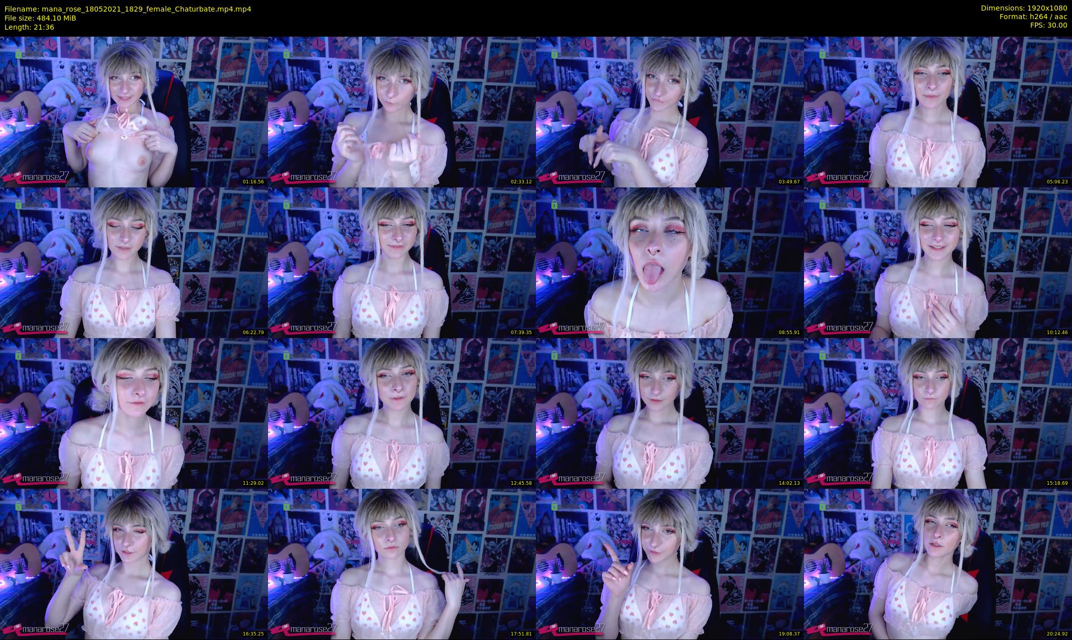 mana_rose — 22 minute Chaturbate female cam show recording, 1080p, May 18, 2021