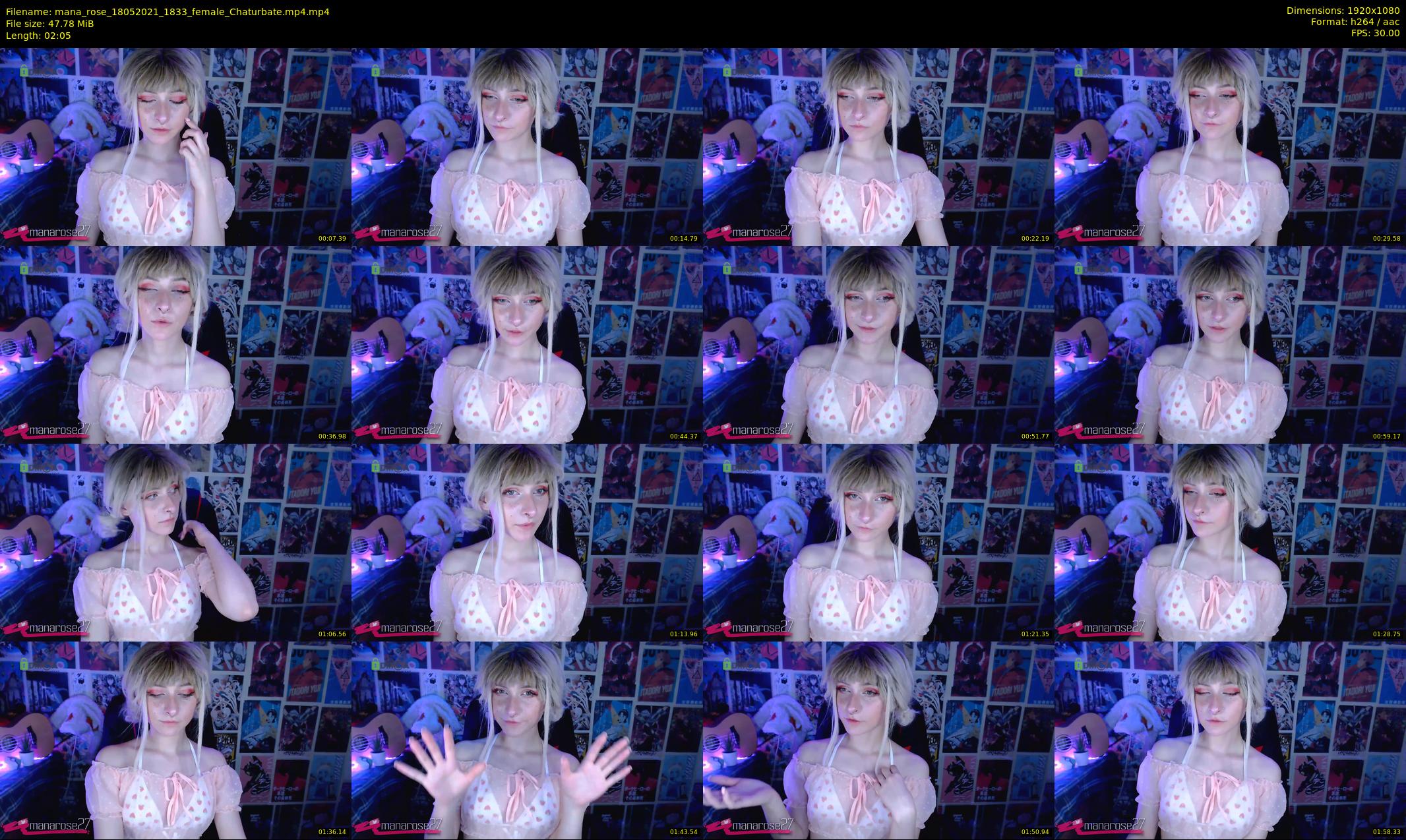 mana_rose — 3 minute Chaturbate female cam show recording, 1080p, May 18, 2021