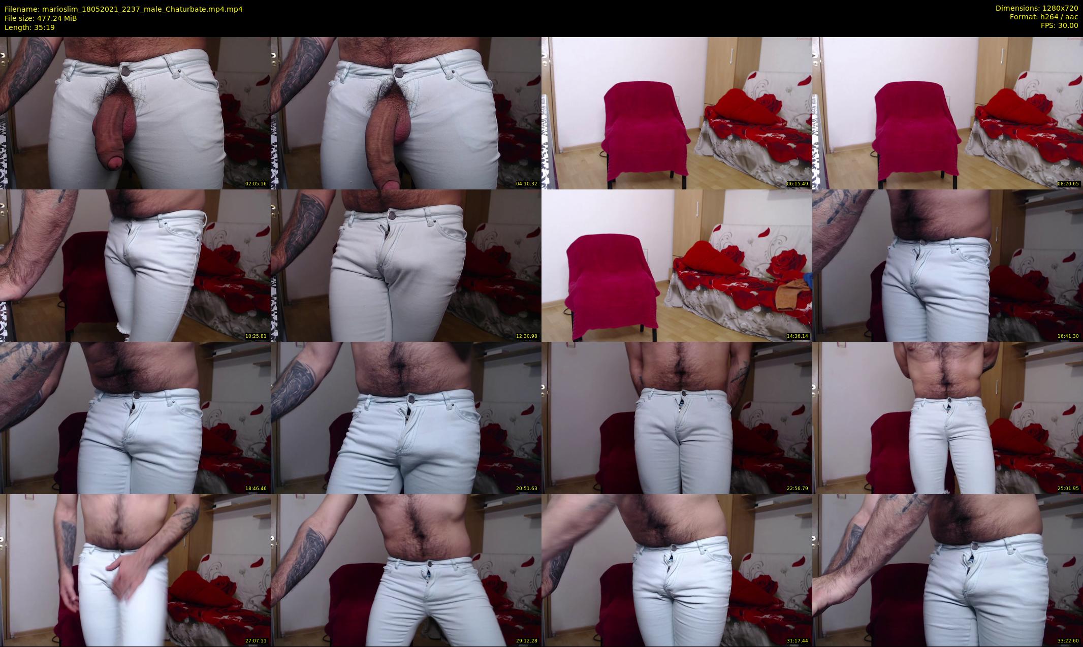 marioslim — 36 minute Chaturbate male cam show recording, 720p, May 18, 2021