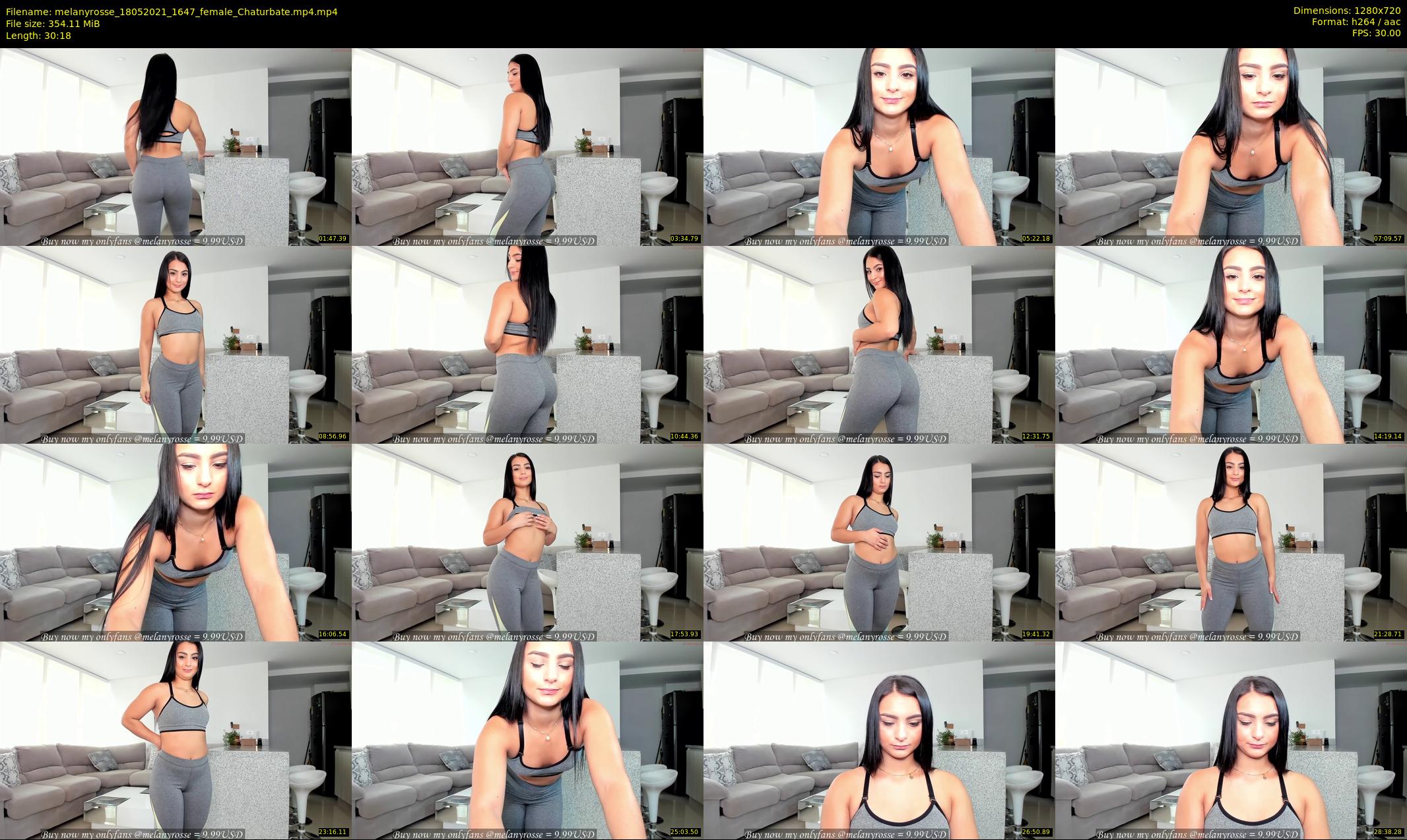 melanyrosse — 31 minute Chaturbate female cam show recording, 720p, May 18, 2021