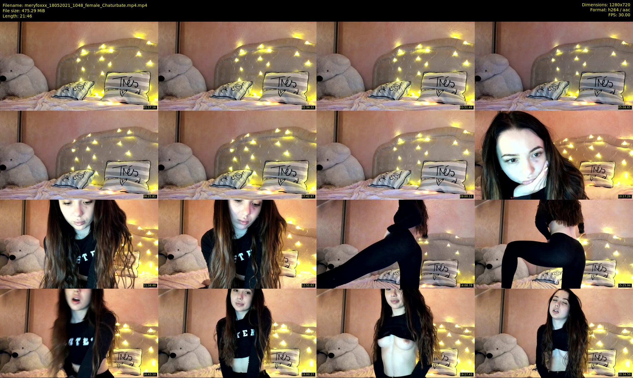 meryfoxxx — 22 minute Chaturbate female cam show recording, 720p, May 18, 2021